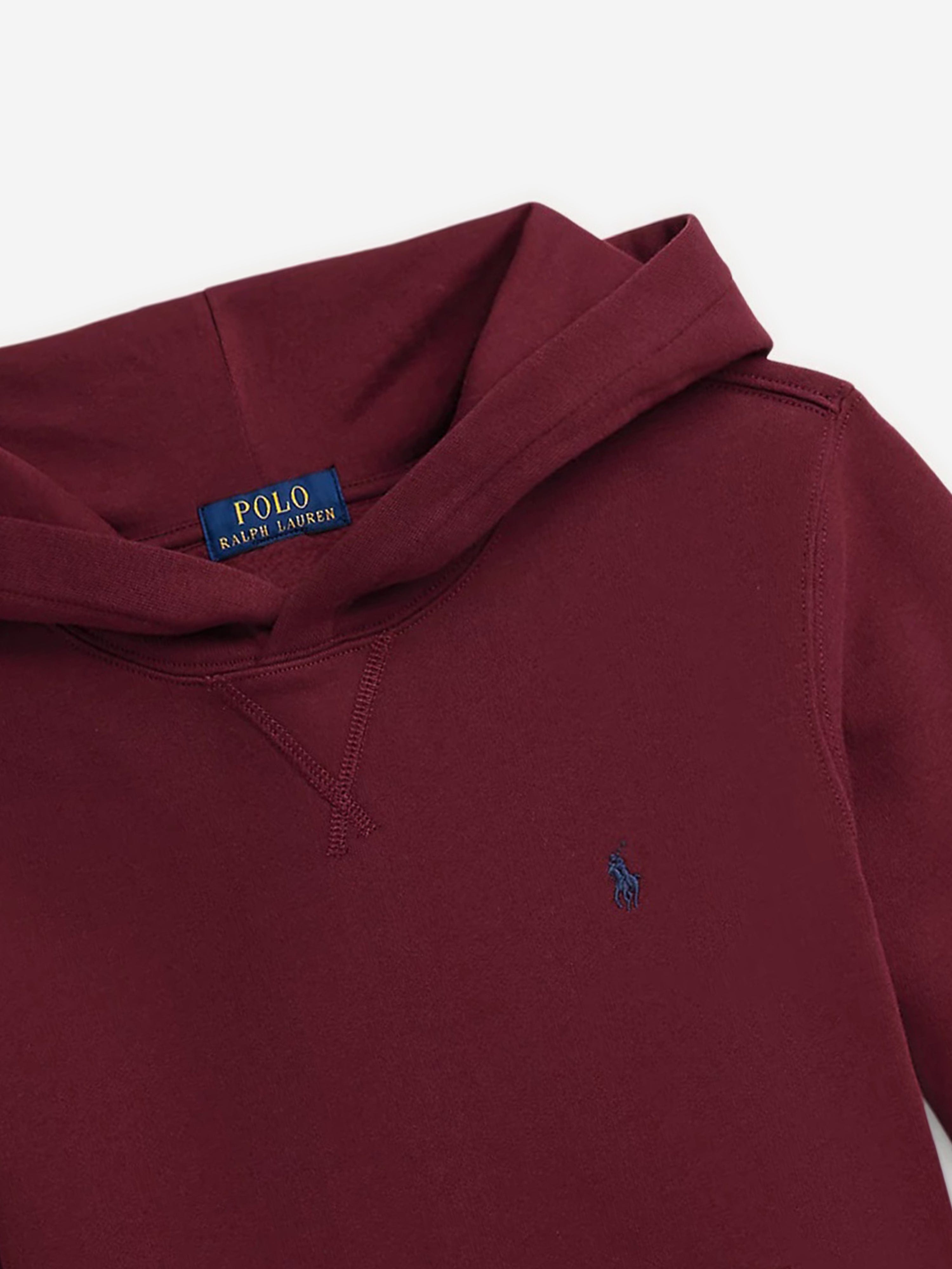 Ralph Lauren Boys Logo Hoodie in Red