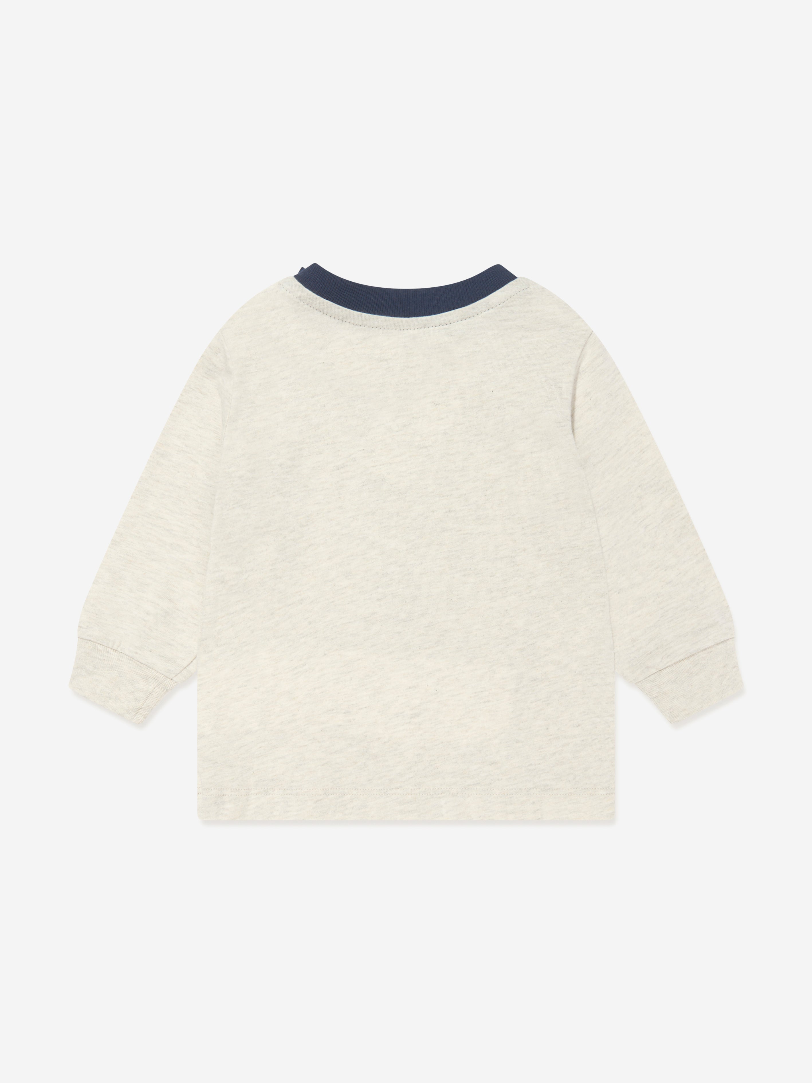 Ralph Lauren Baby Boys Long Sleeve Bear T-Shirt in Beige