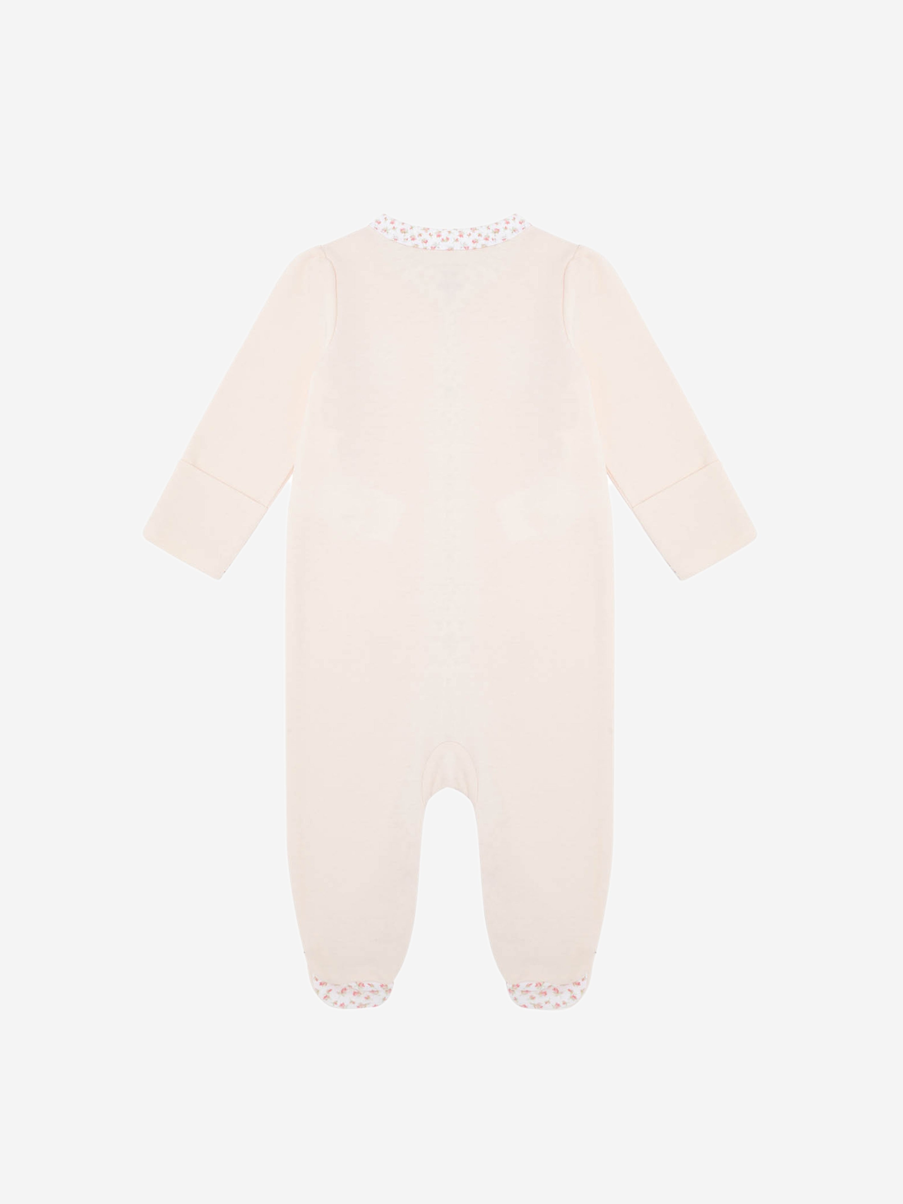 Baby Girls Logo Babygrow in Pink