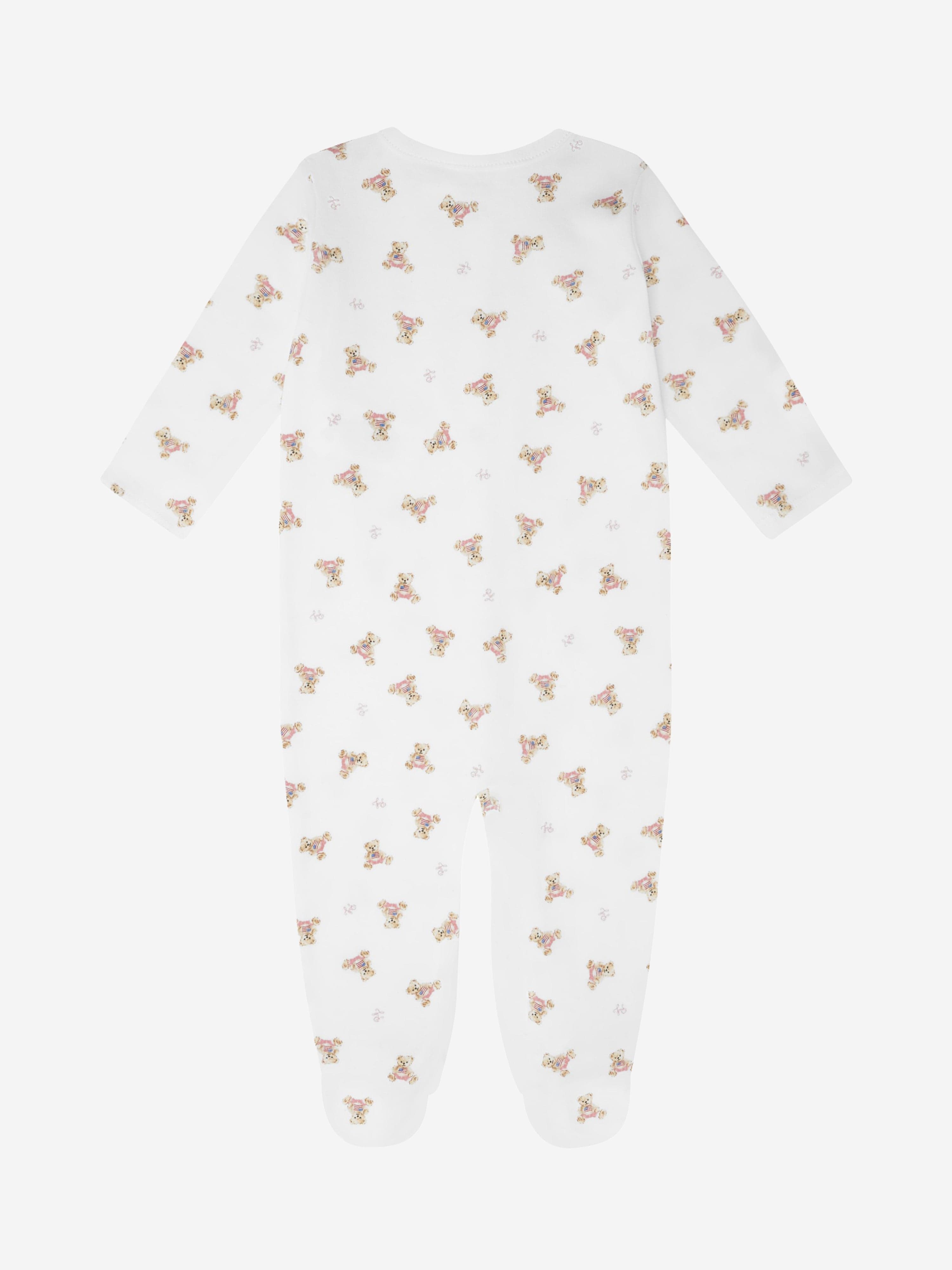 Ralph Lauren Baby Girls Bear Print Babygrow