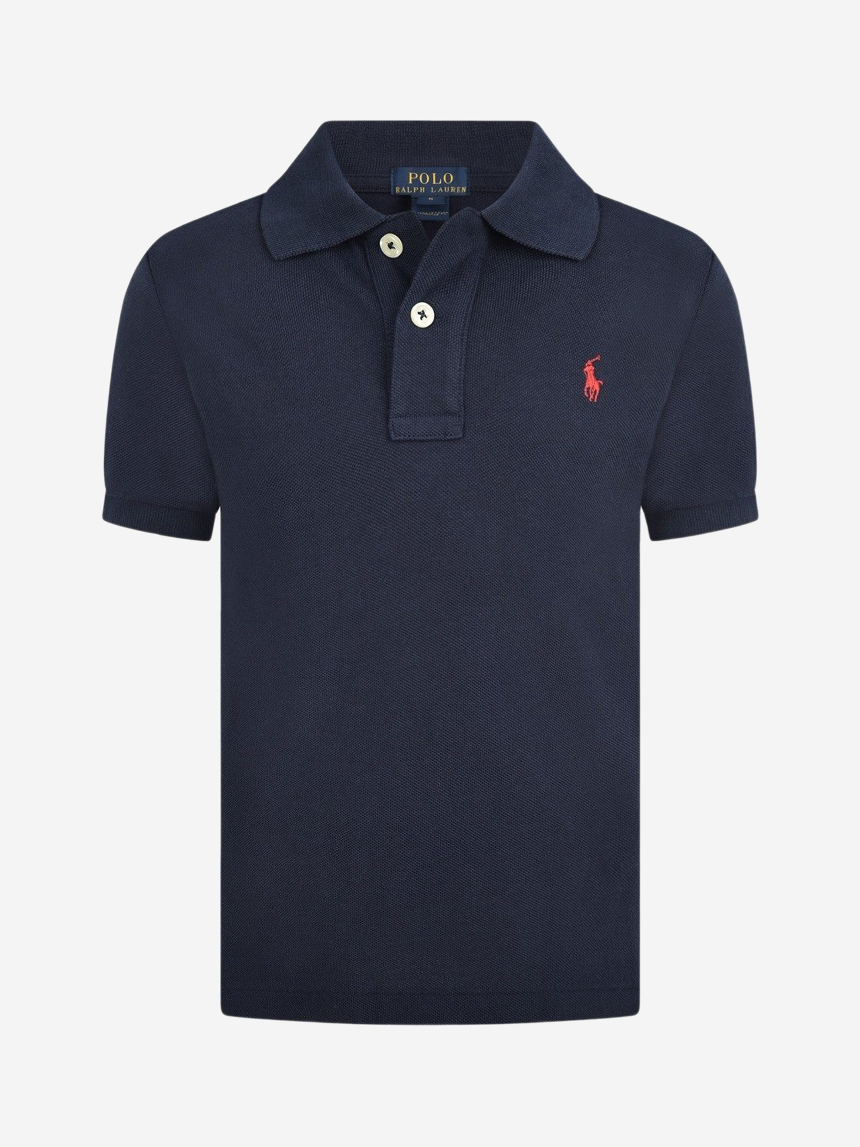 Ralph Lauren Boys Logo Polo Shirt in Navy