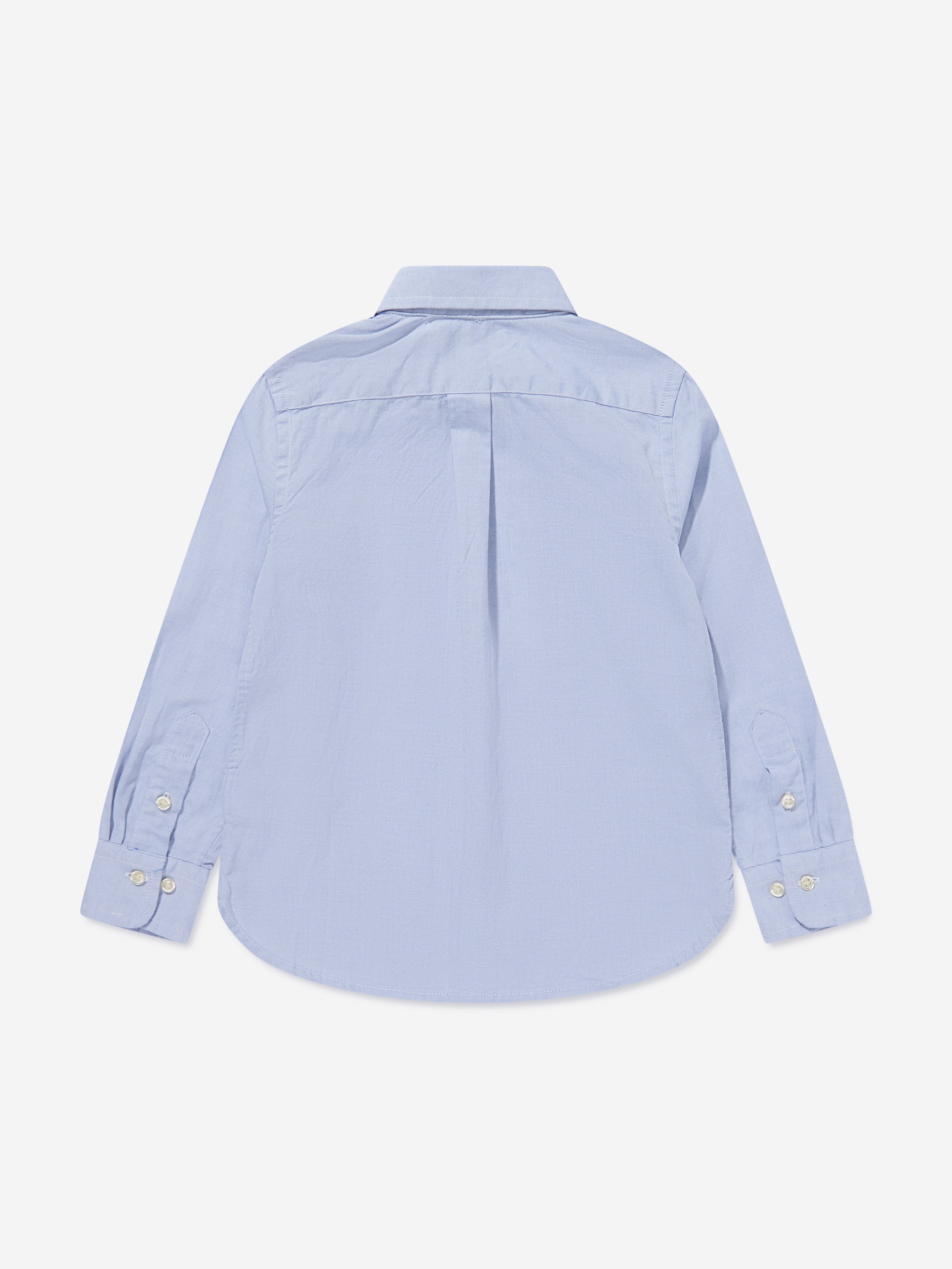 Boys Slim Fit Oxford Shirt in Blue