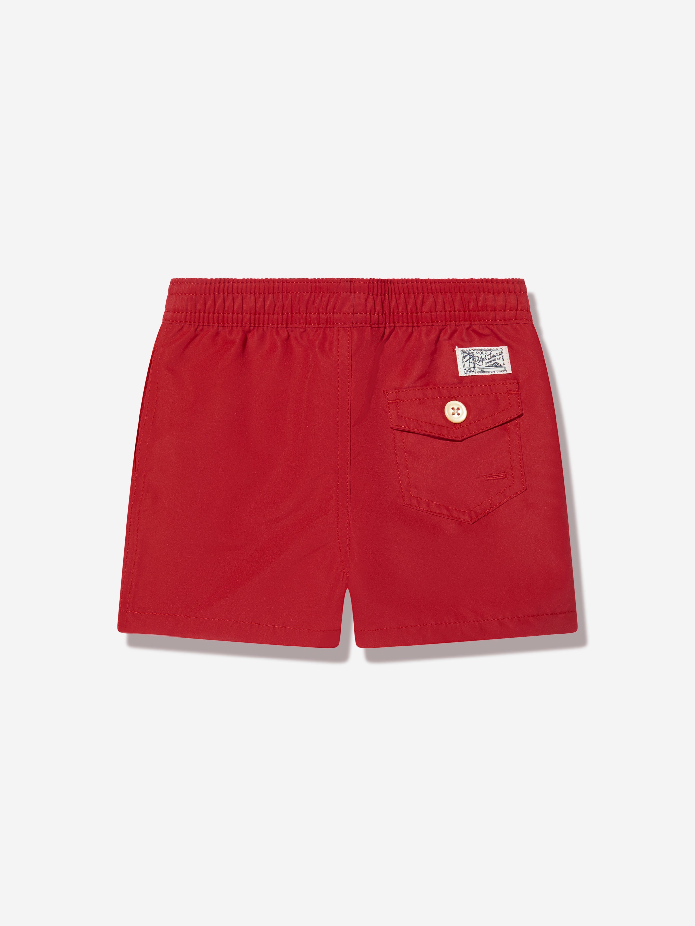 Boys Logo Swim Shorts in Red