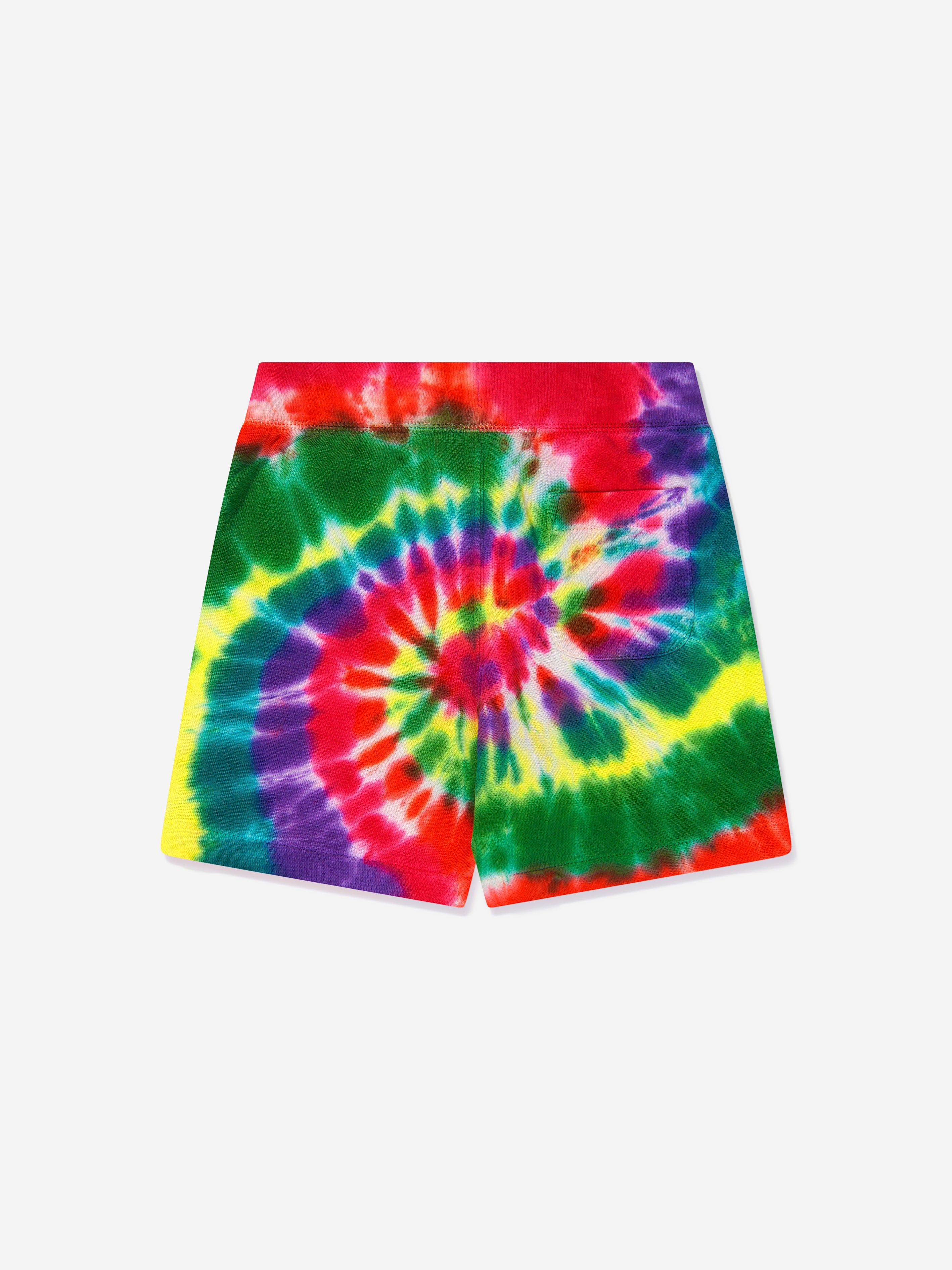 Boys Rainbow Tie Dye Shorts in Multicolour