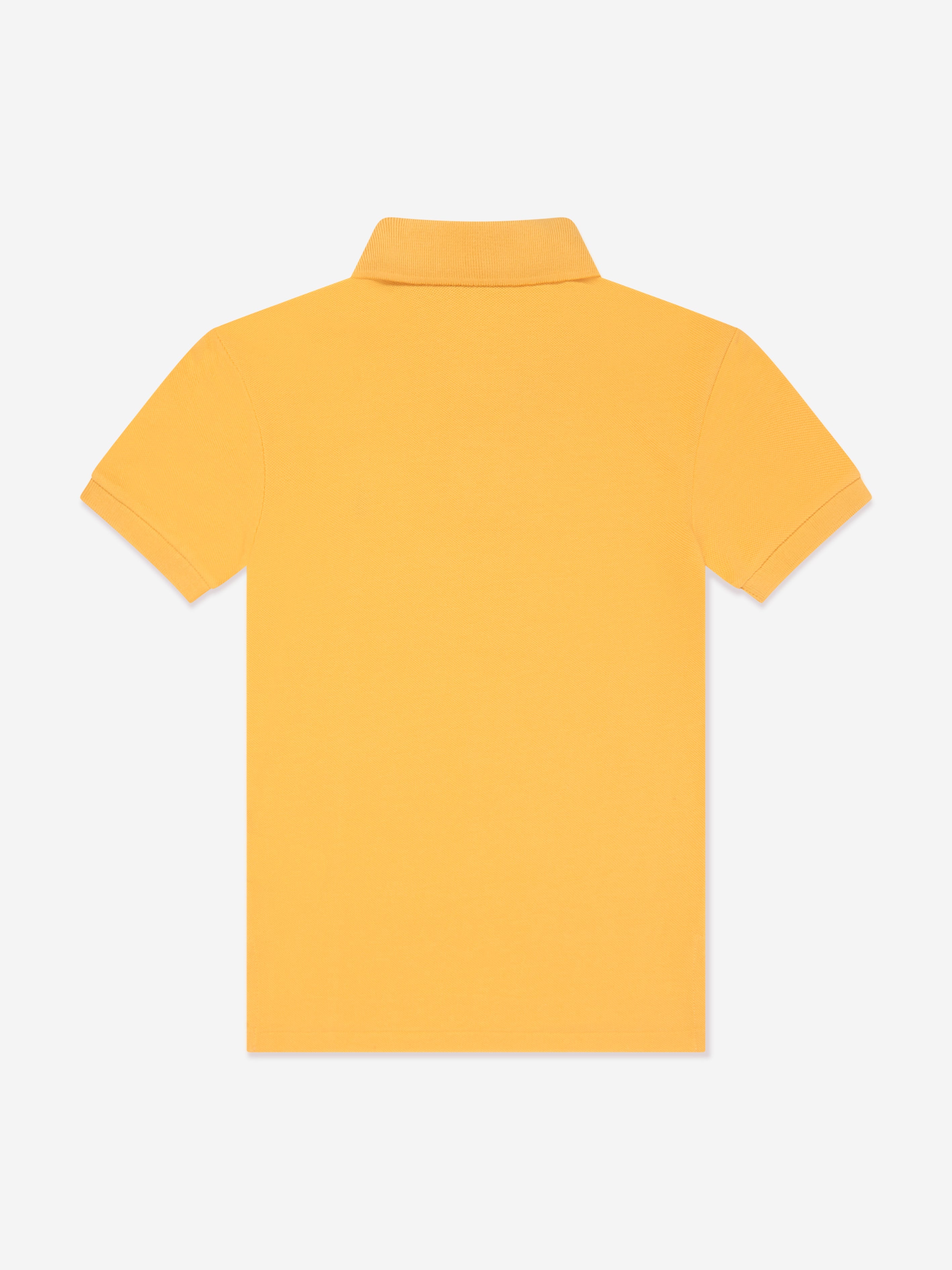 Boys Slim Fit Polo Shirt in Yellow