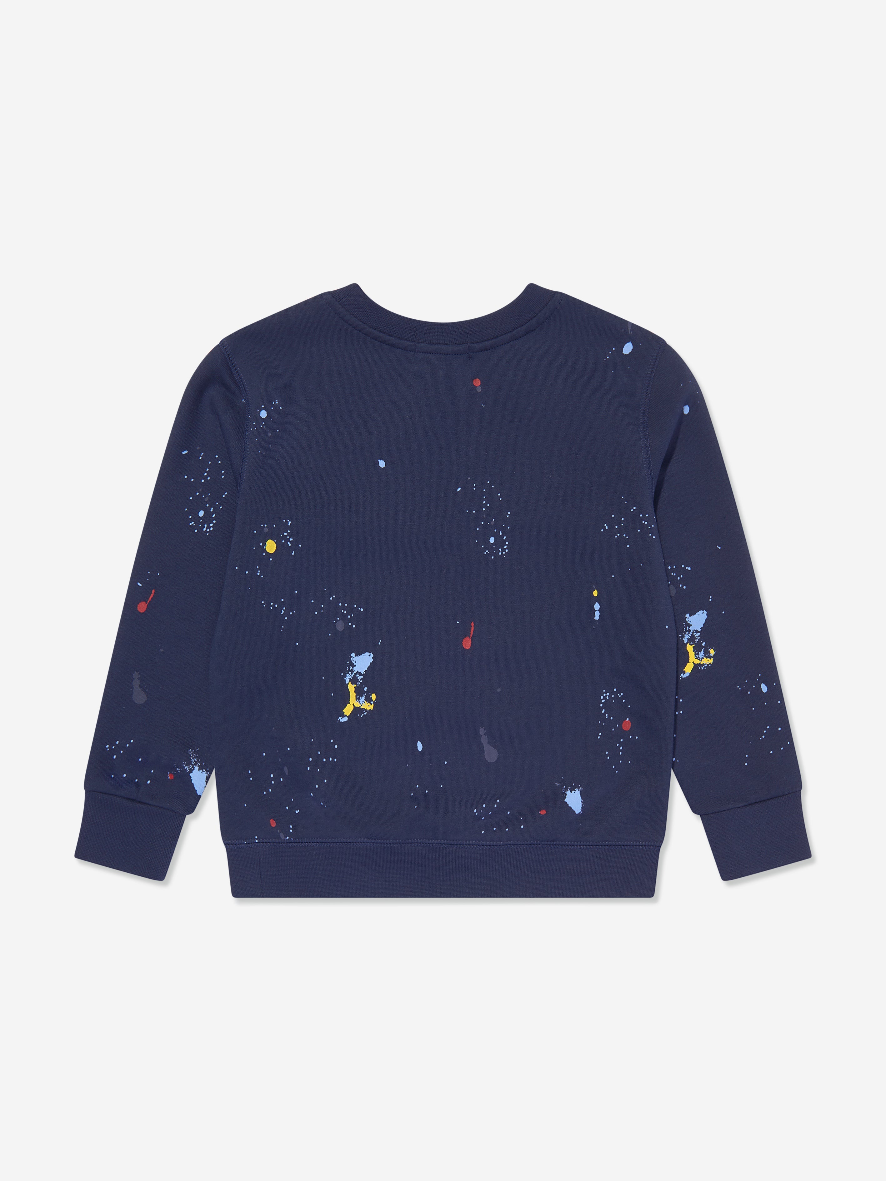 Boys Polo Sweatshirt in Navy