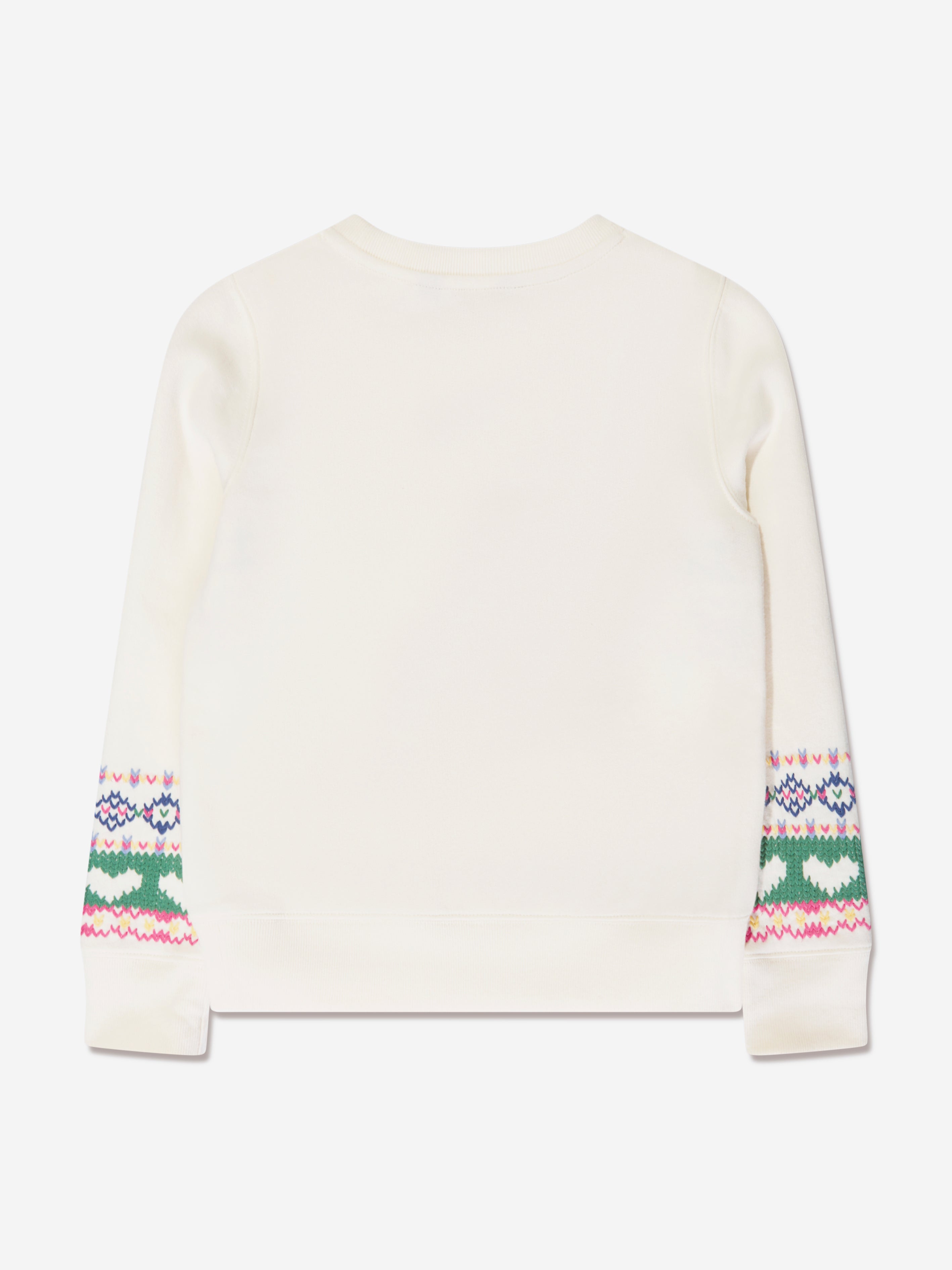 Girls Fair Isle Jumper in Ivory