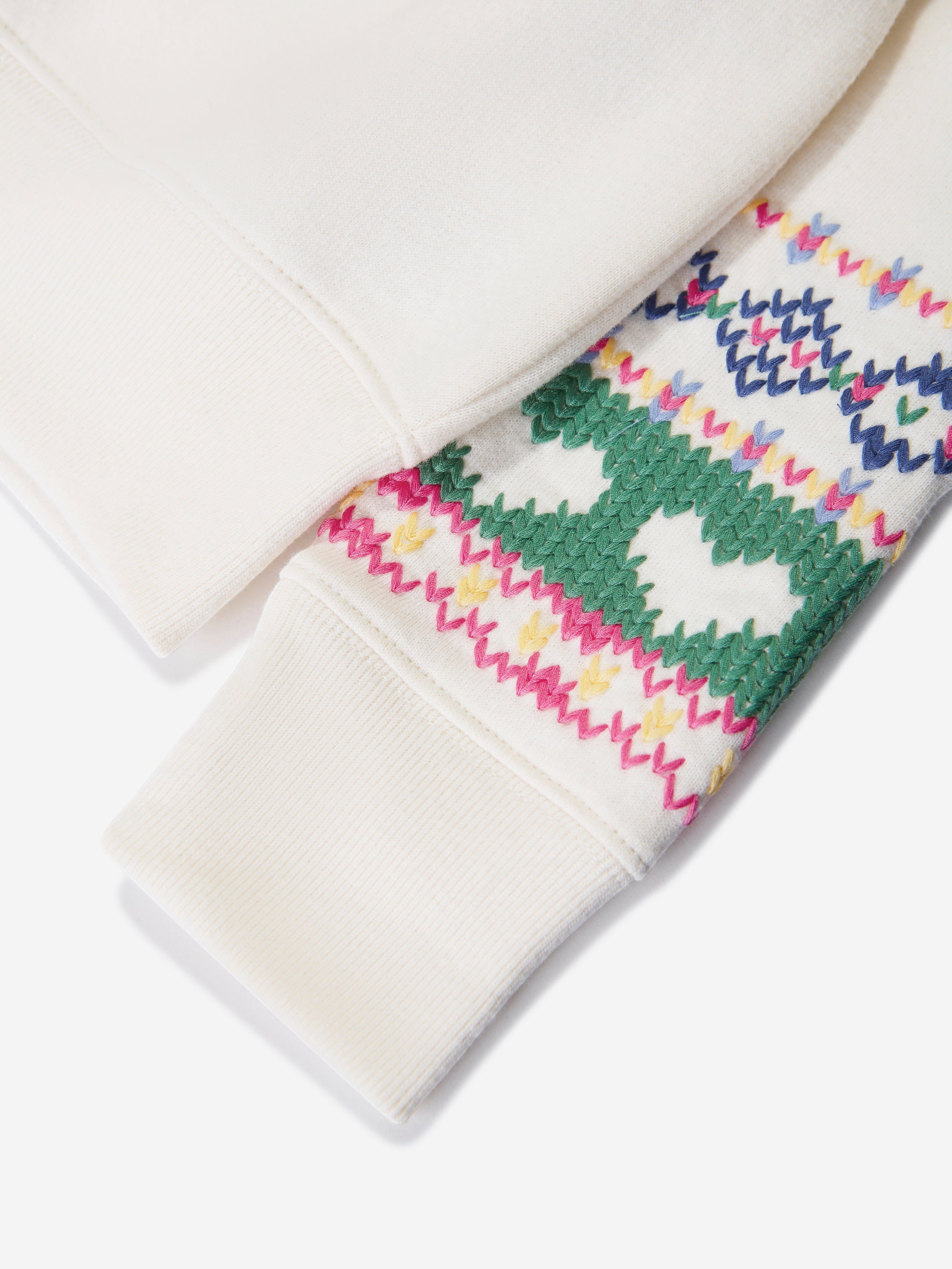 Girls Fair Isle Jumper in Ivory