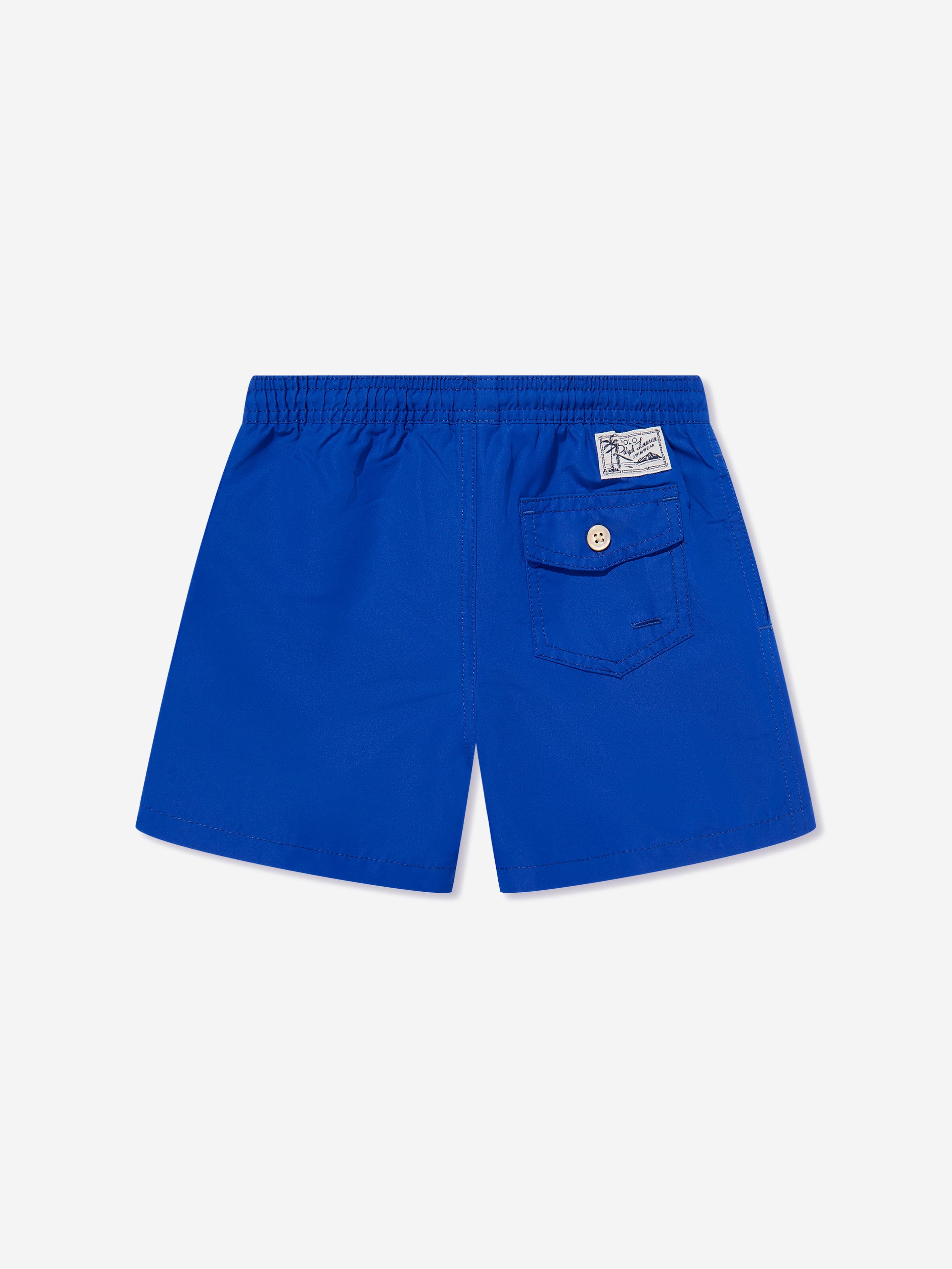 Boys Polo Bear Swim Shorts in Blue