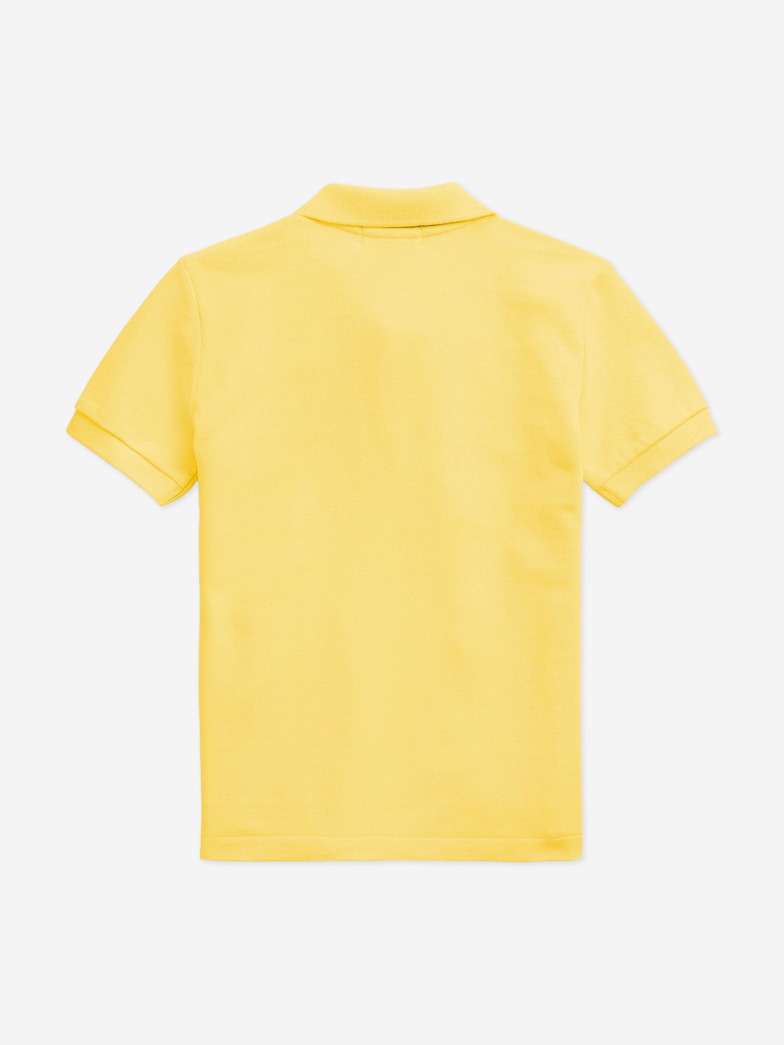 Ralph Lauren Boys Logo Polo Shirt in Yellow