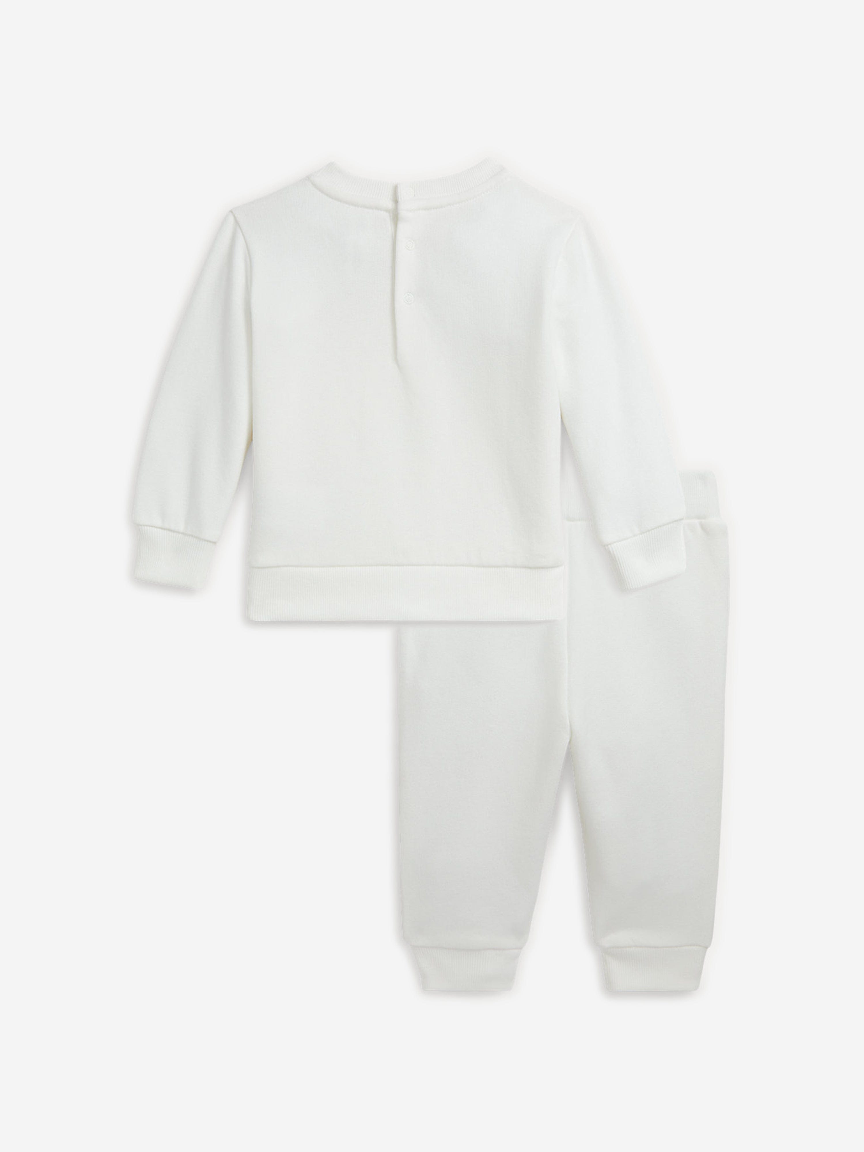 Ralph Lauren Baby Boys Bear Tracksuit in White