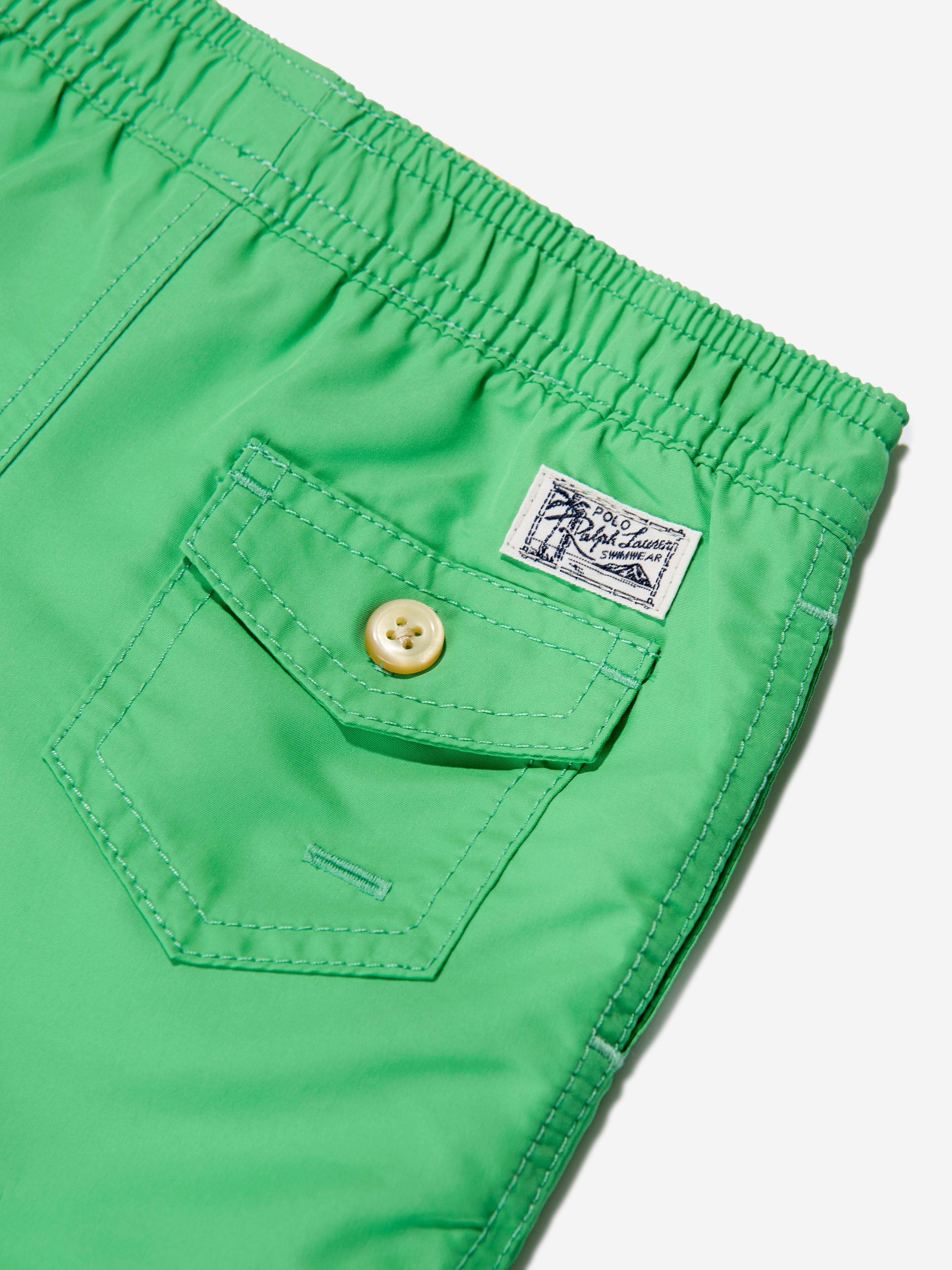 Boys Logo Swim Shorts in Green