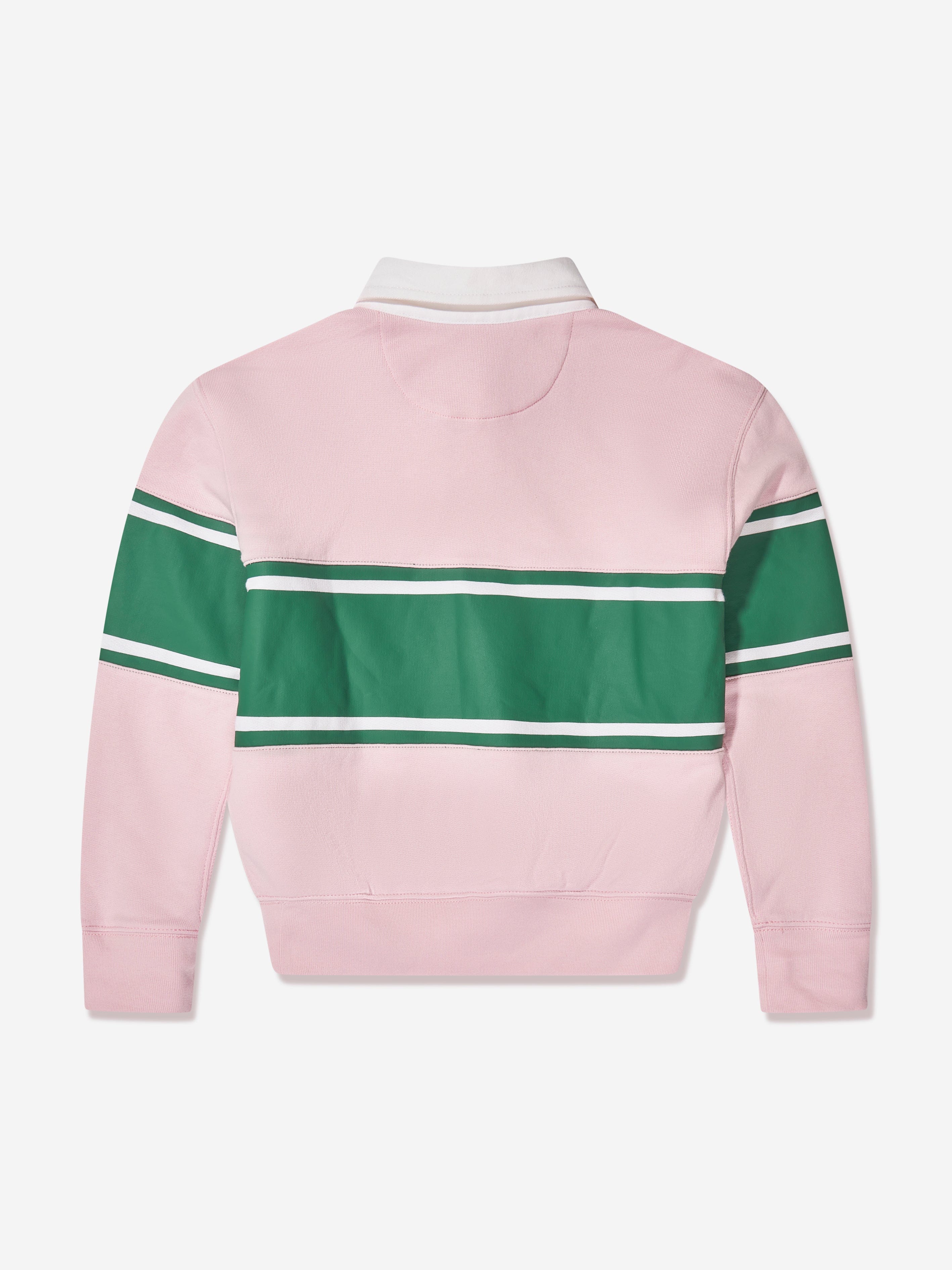 Ralph Lauren Girls Rugby Fleece Sweatshirt in Pink