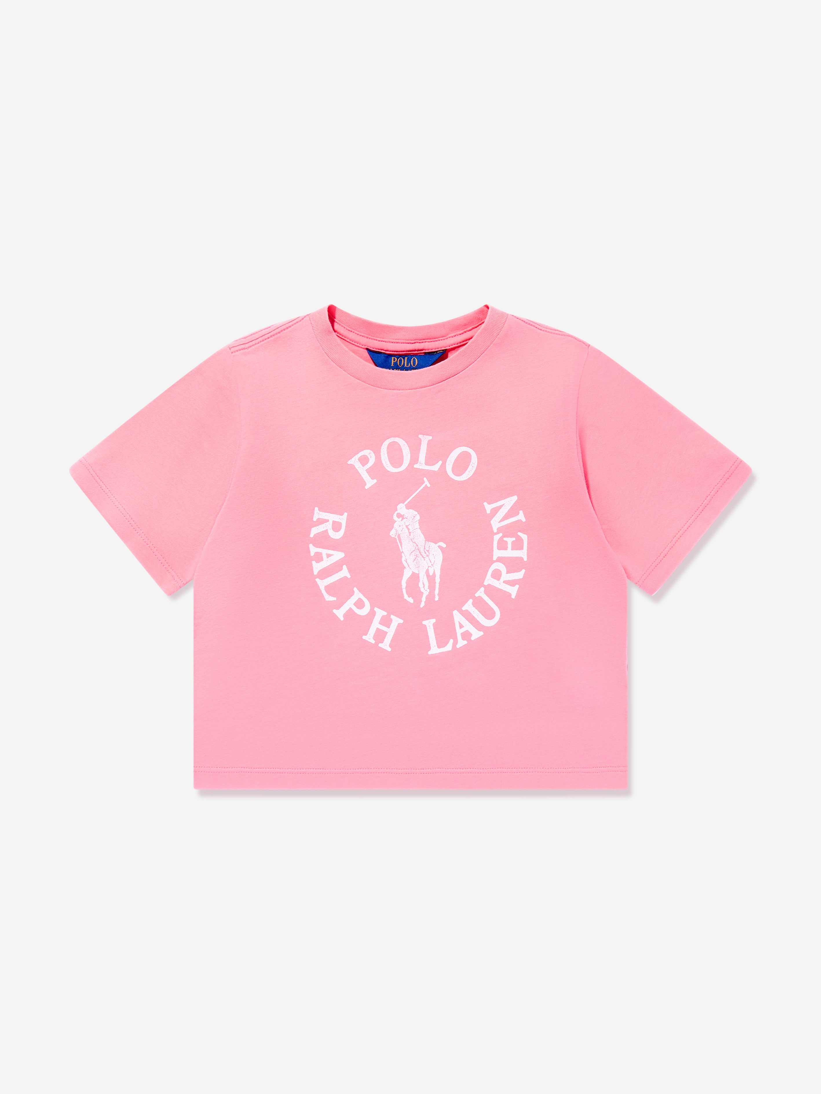 Girls Graphic Logo T-Shirt in Pink