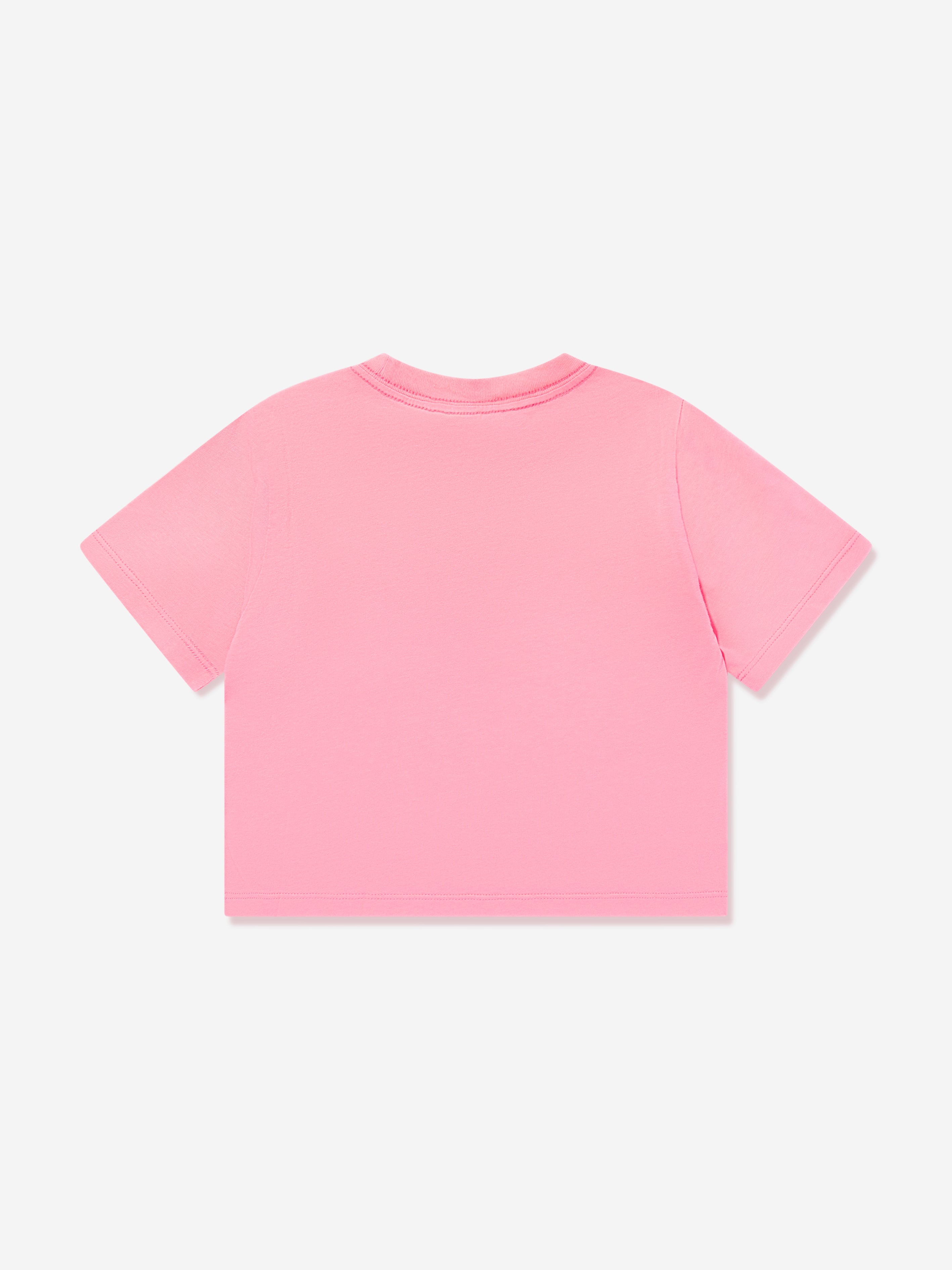 Girls Graphic Logo T-Shirt in Pink