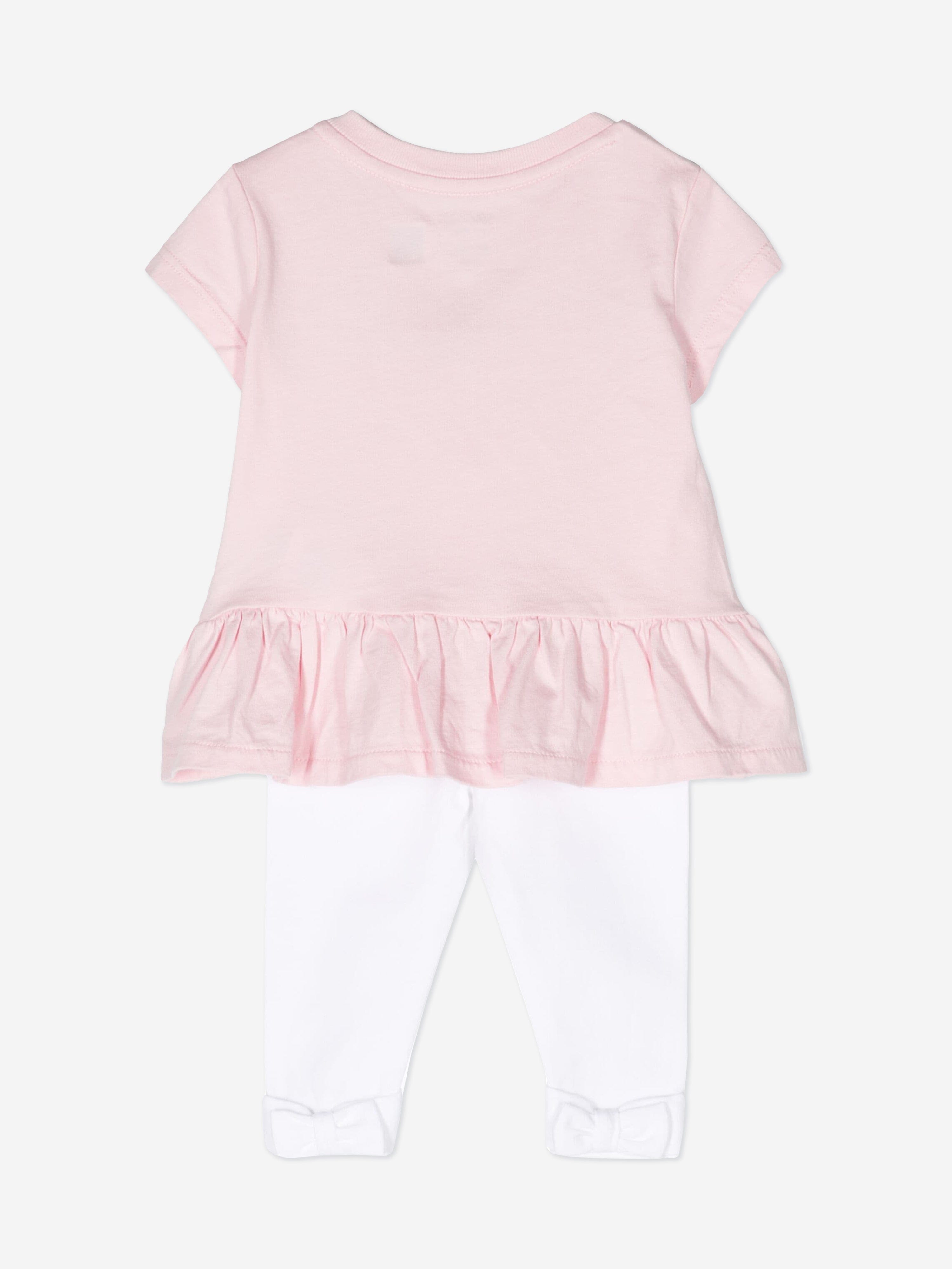 Ralph Lauren Baby Girls Polo Leggings Set in Pink