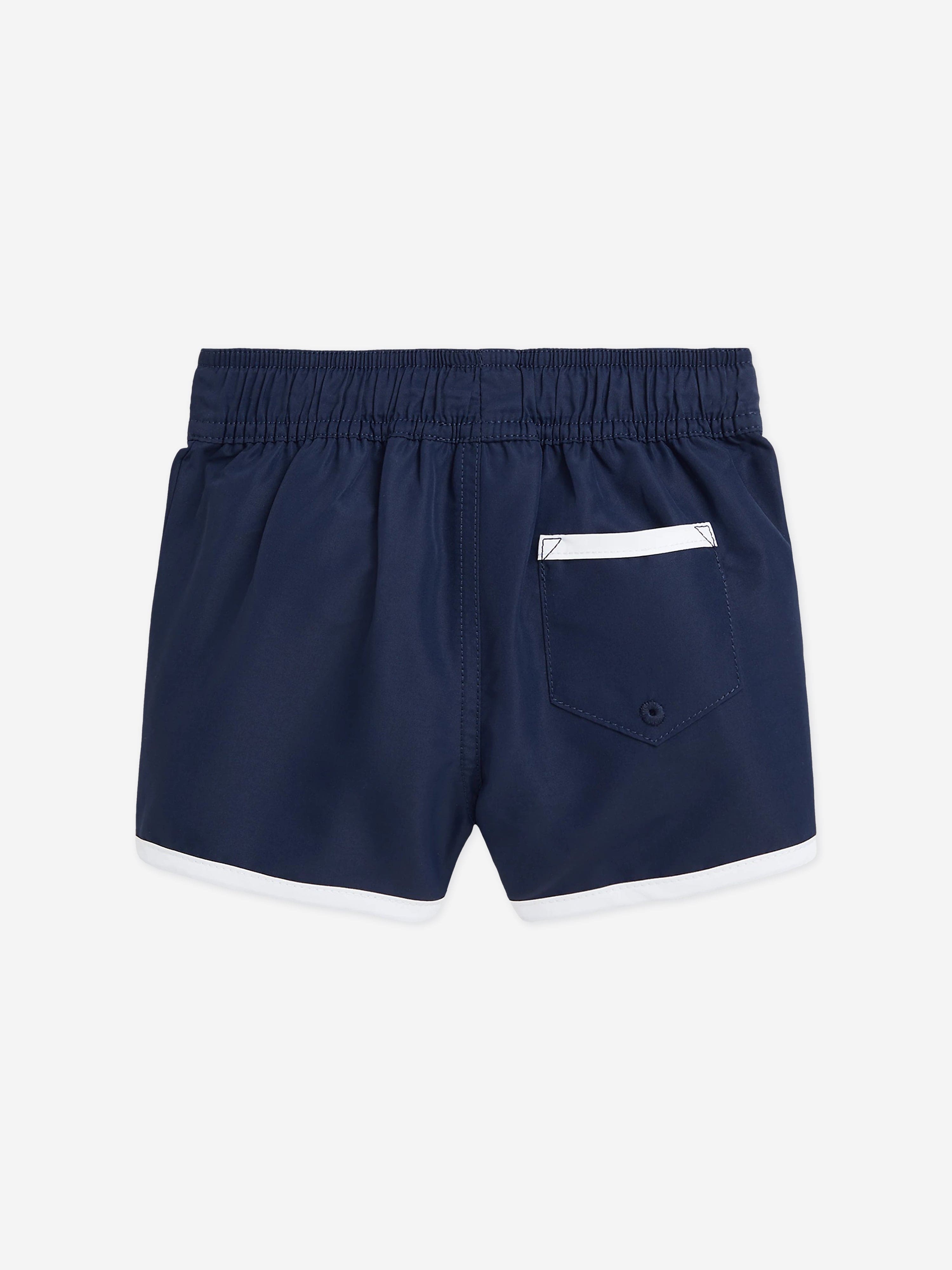 Ralph Lauren Baby Boys Bear Swim Shorts in Navy