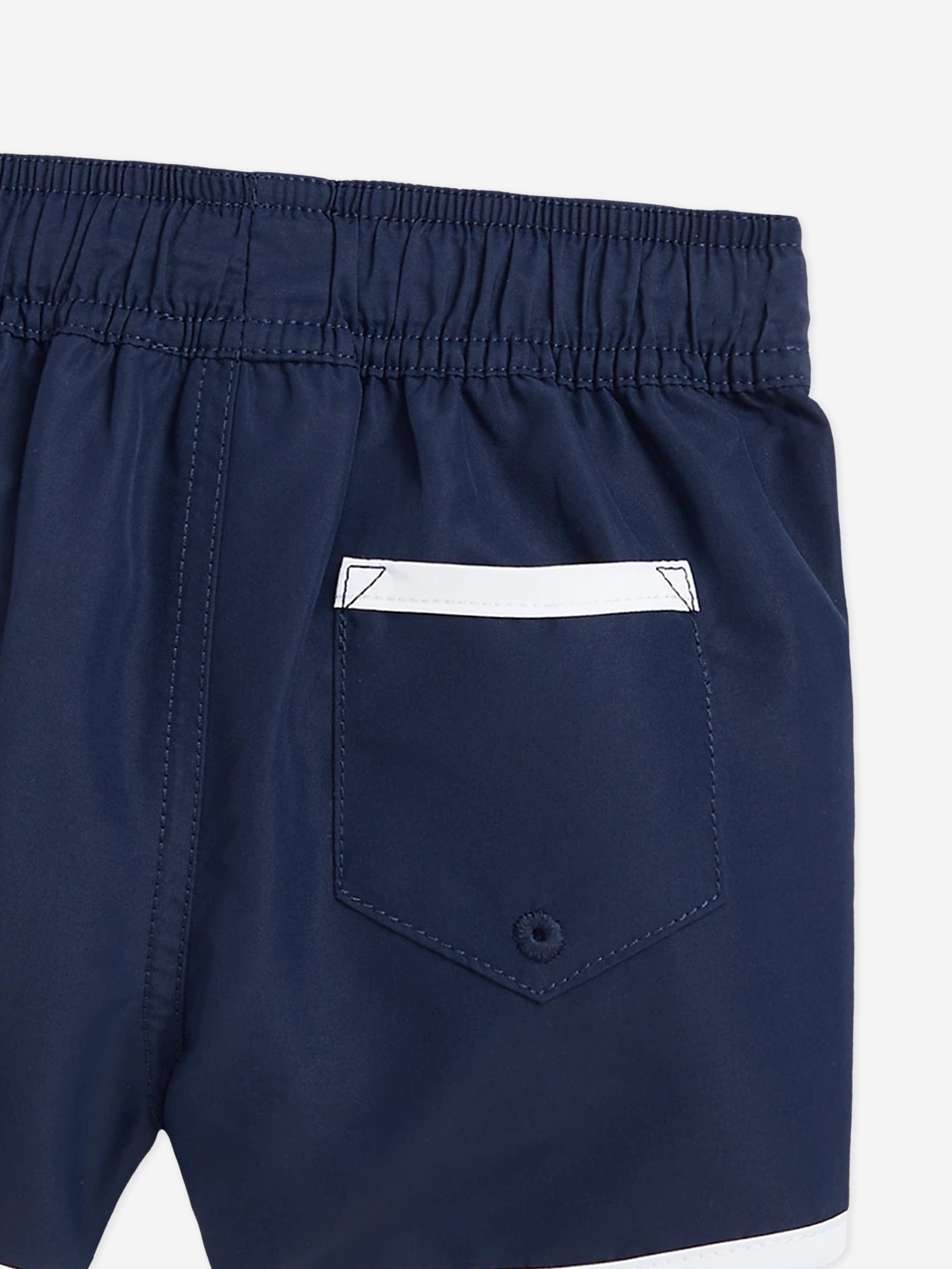 Ralph Lauren Baby Boys Bear Swim Shorts in Navy