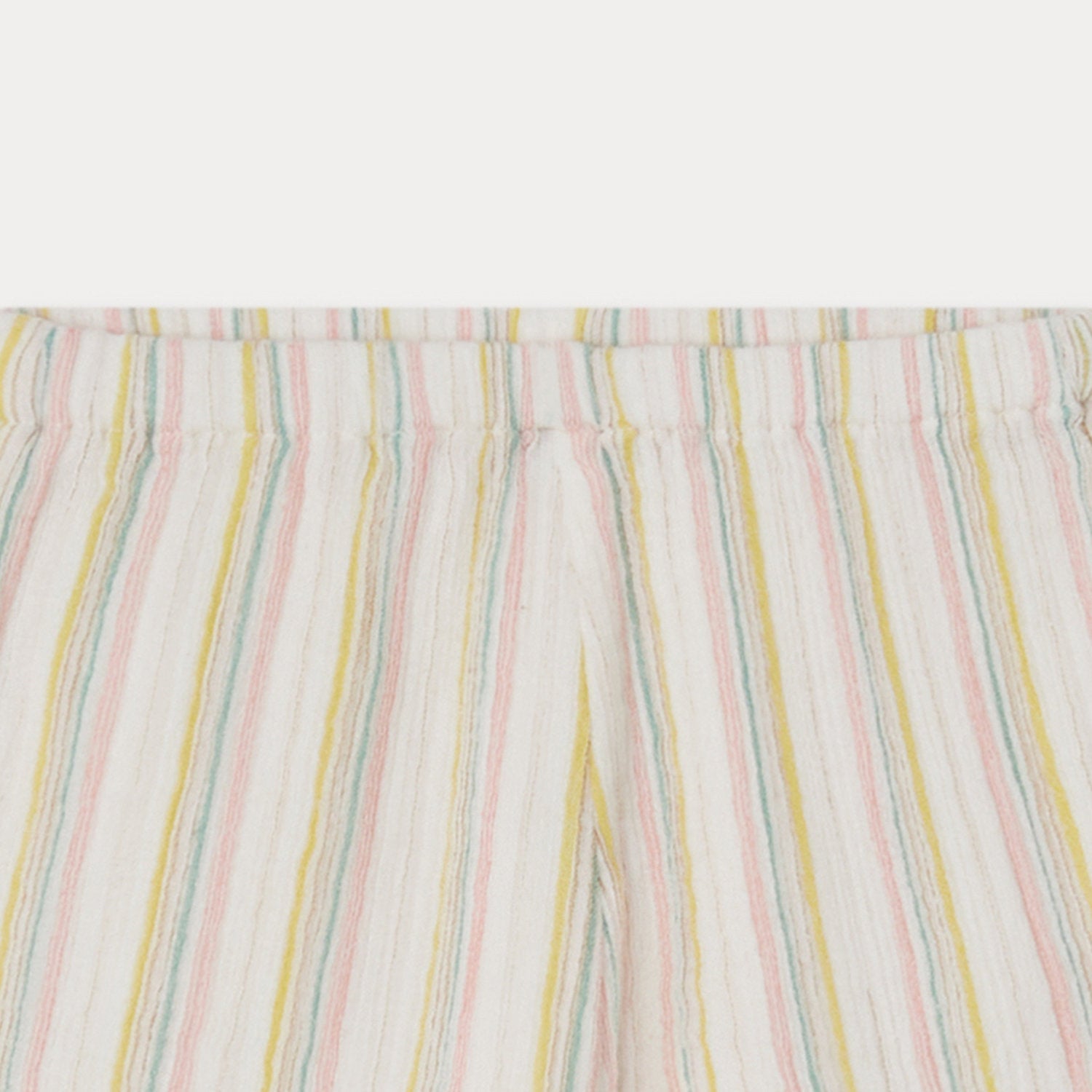 Baby Boys White Stripes Cotton Trousers