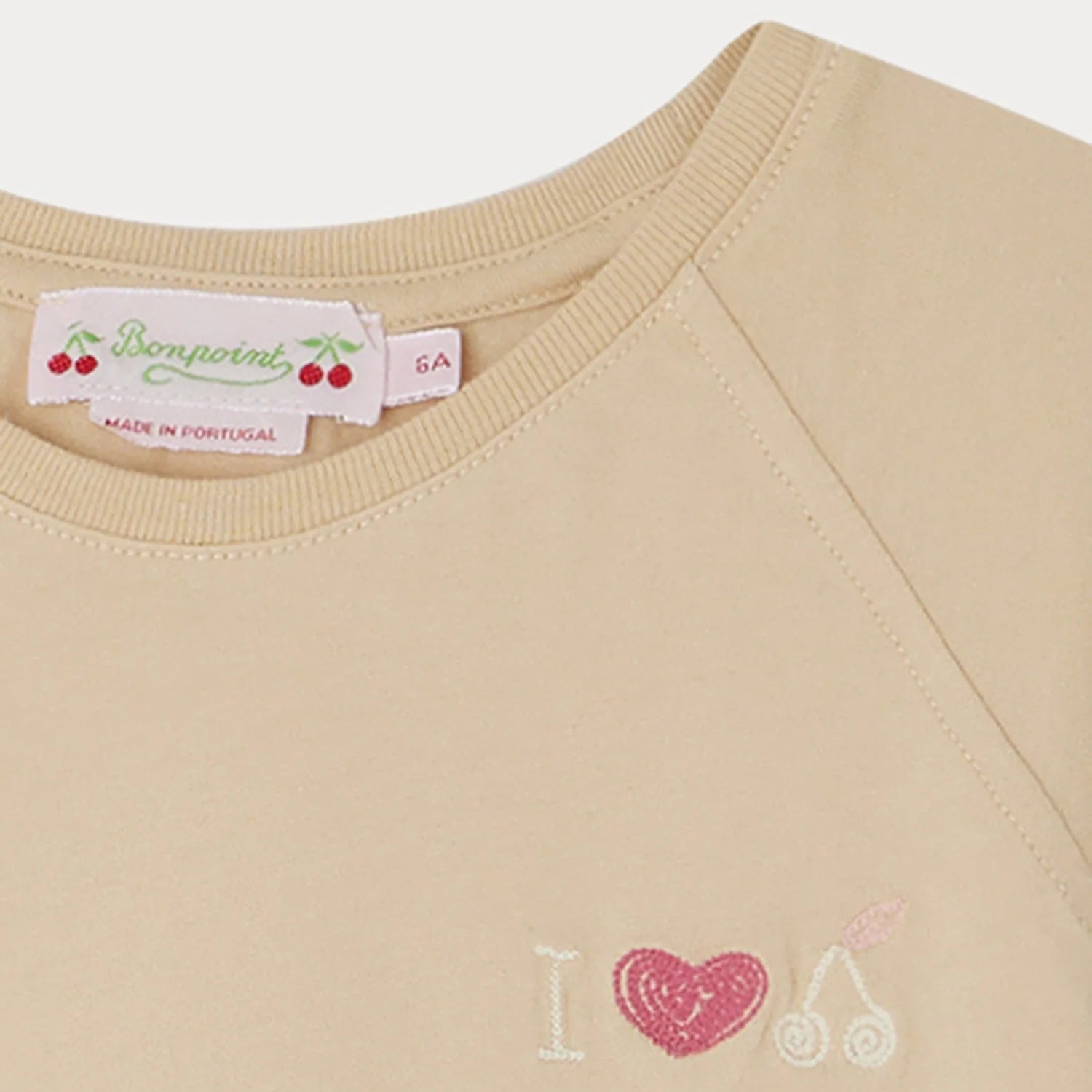 Girls Khaki Cotton T-Shirt