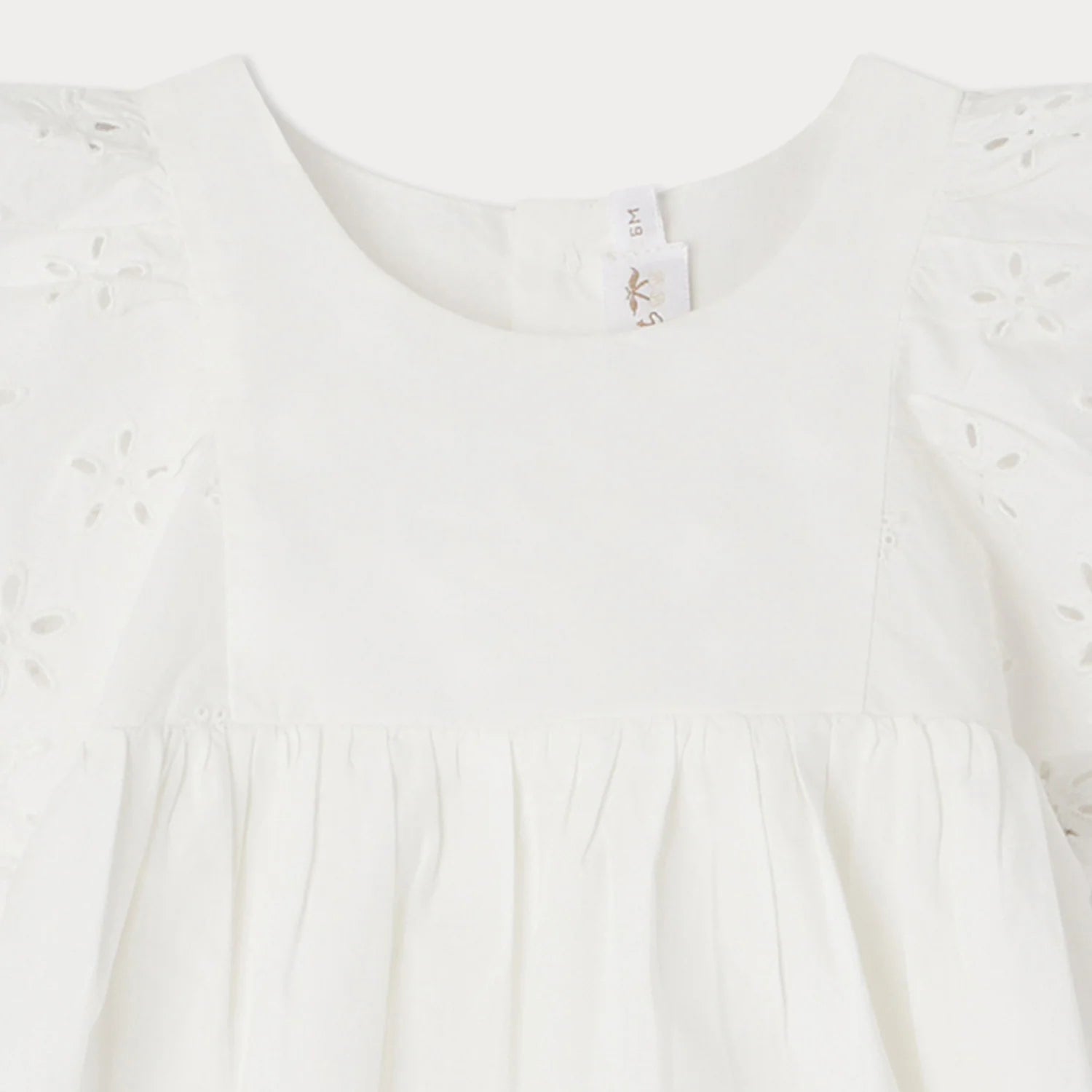 Baby Girls White Embroidered Cotton Dress Set