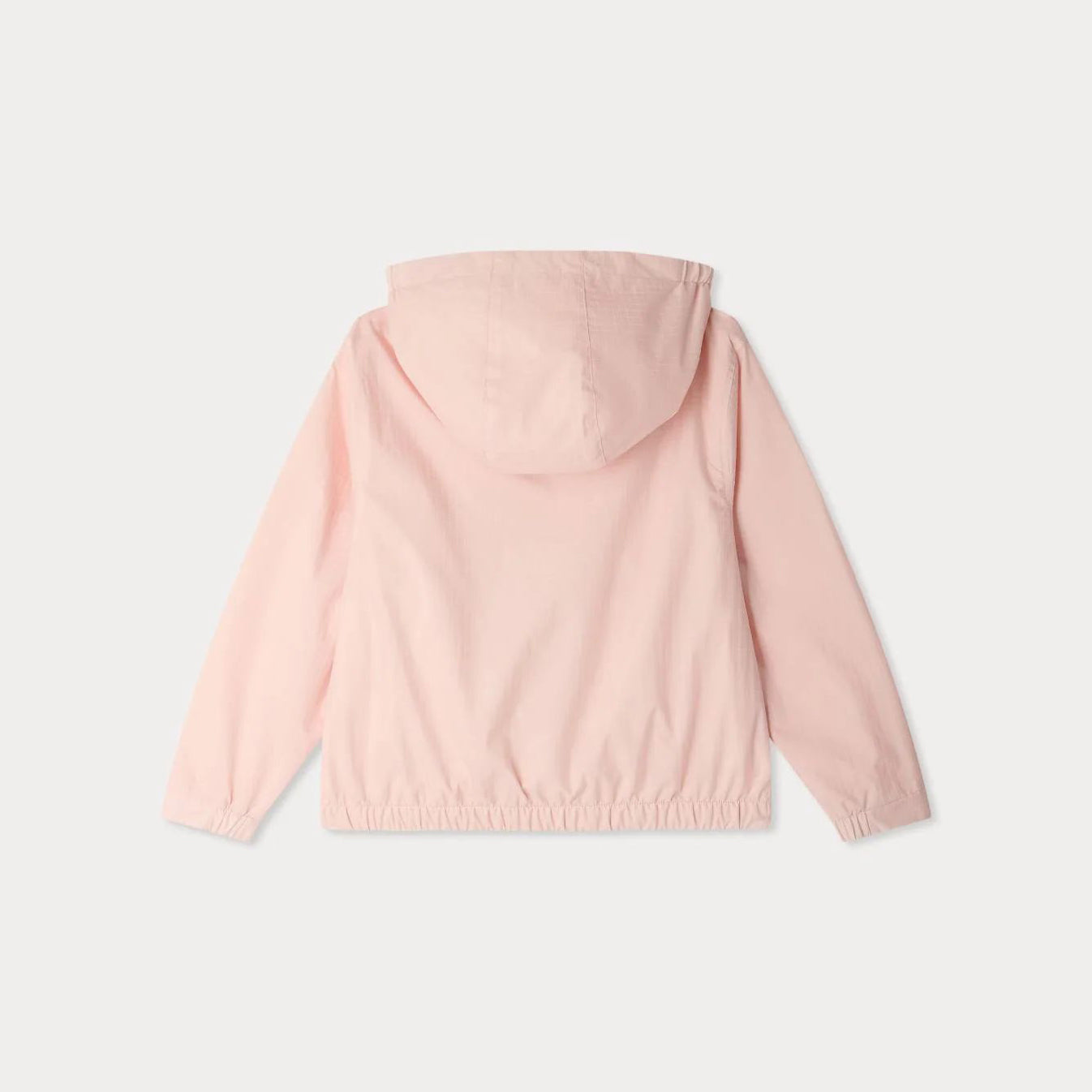 Girls Pink Check Hooded Jacket