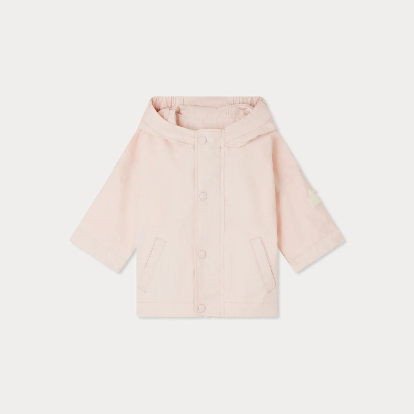 Baby Girls Pink Check Hooded Jacket