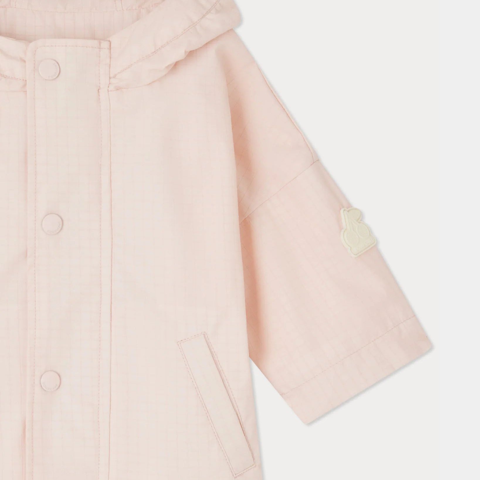 Baby Girls Pink Check Hooded Jacket