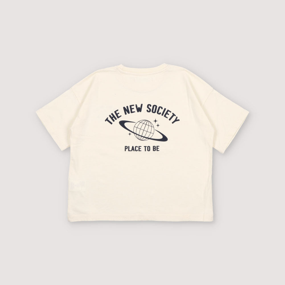 Boys & Girls White Cotton T-Shirt