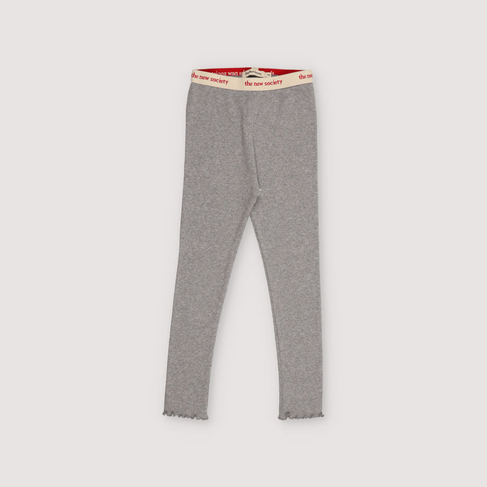 Girls Grey Cotton Leggings