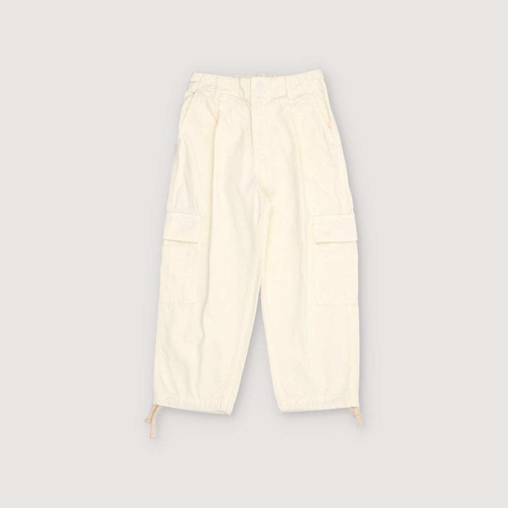 Boys & Girls White Cotton Trousers