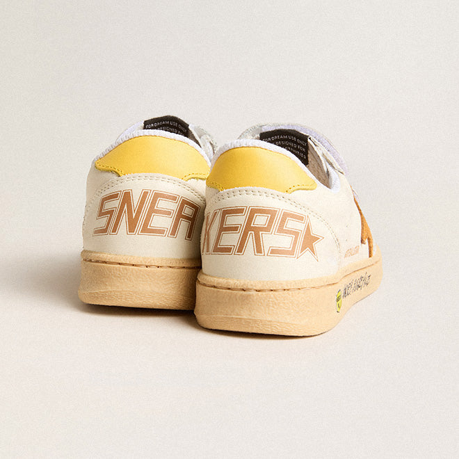 Boys & Girls White "BALL STAR" Shoes