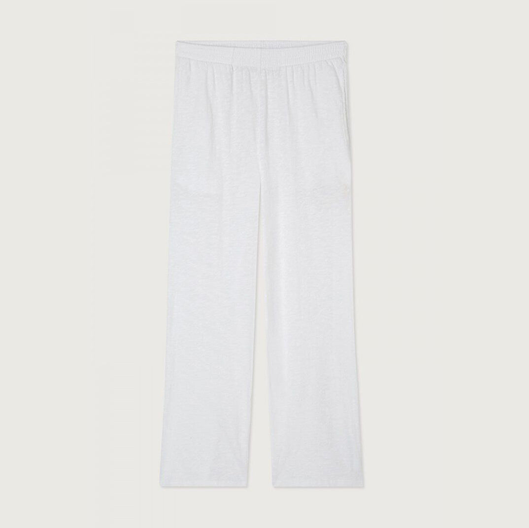 Women White Cotton Trousers