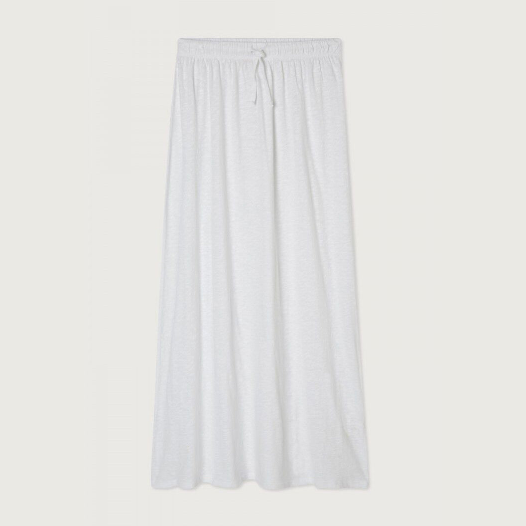 Women White Cotton Skirt