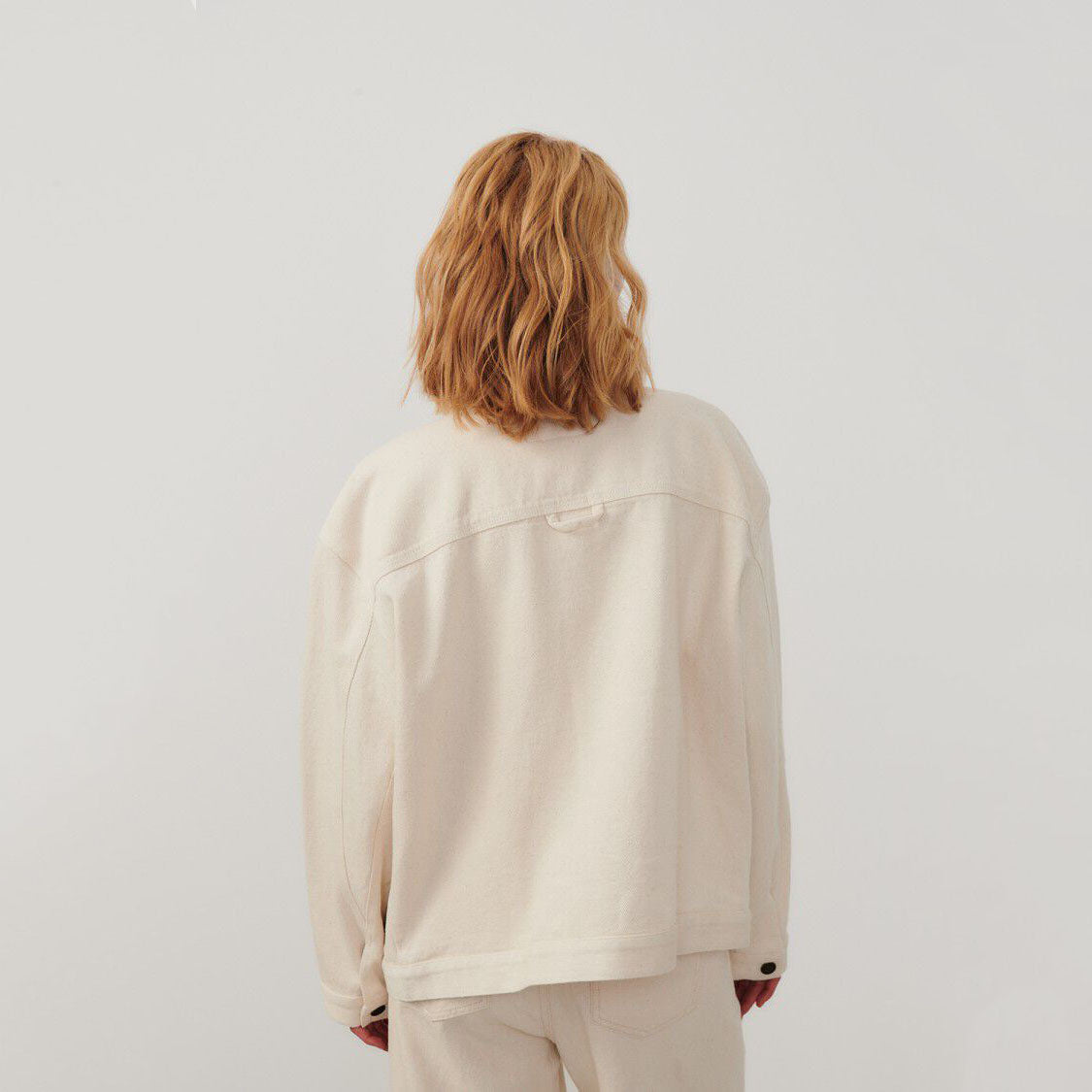 Women White Cotton Jacket