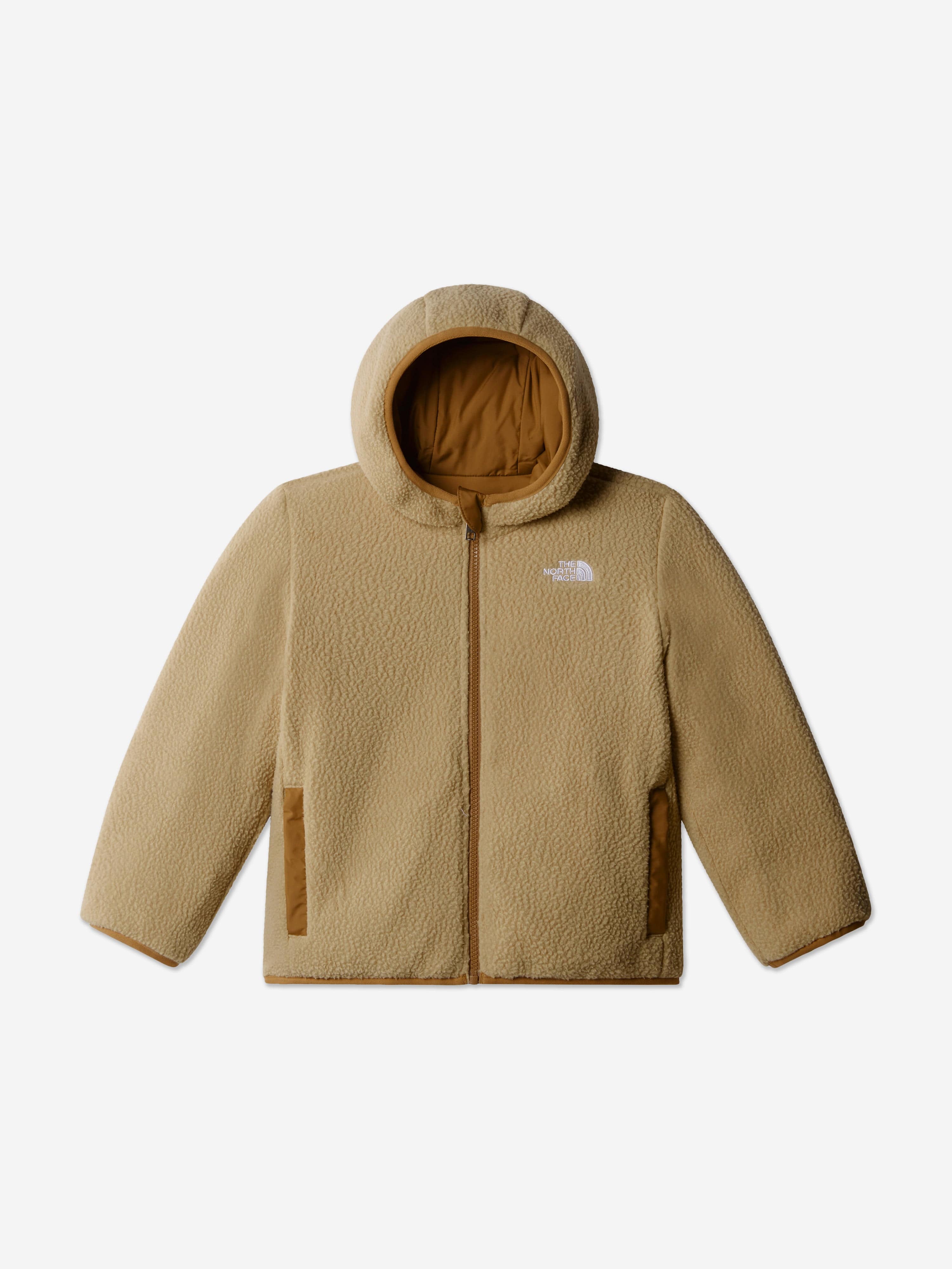 Kids Reversible Shasta Hooded Jacket in Brown