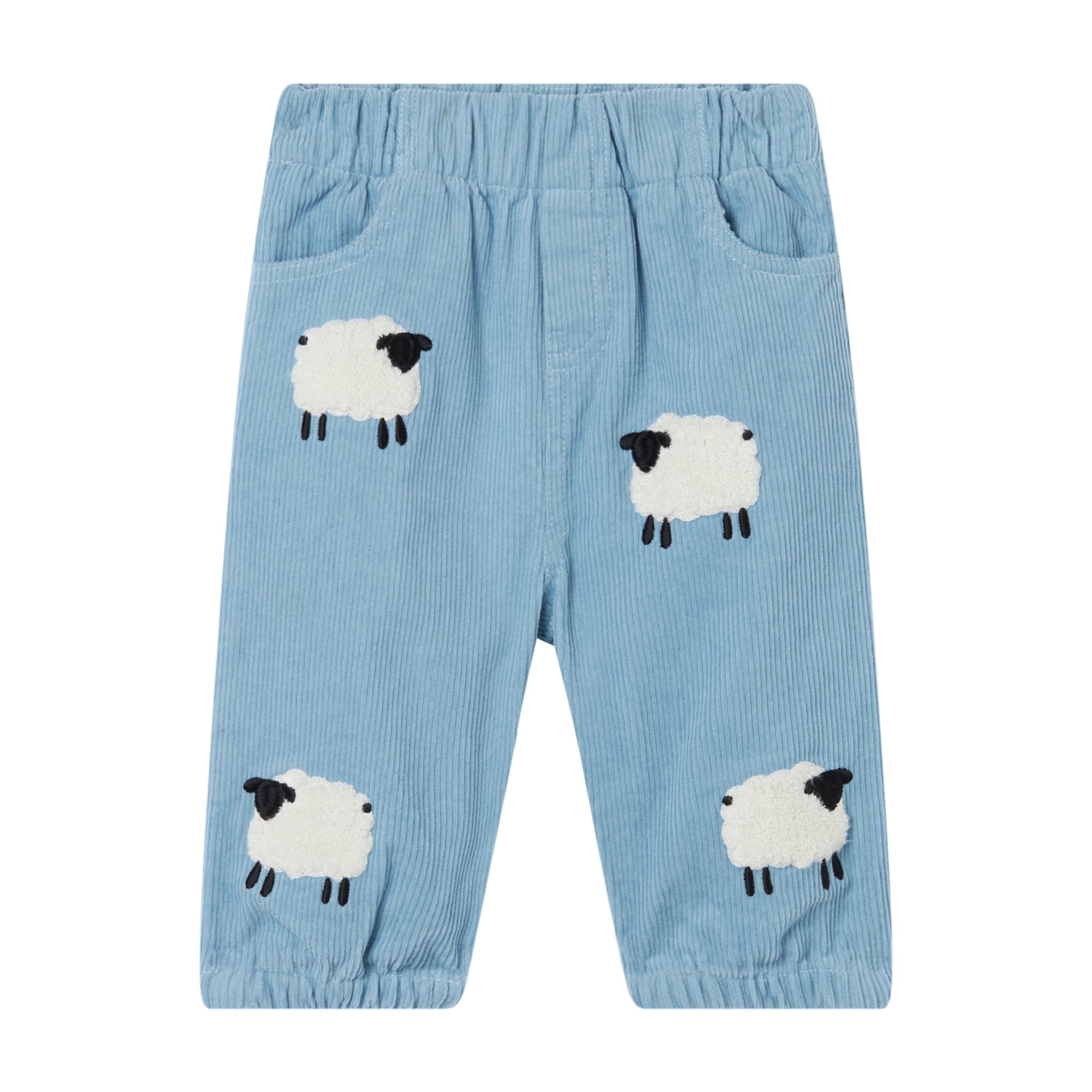 Baby Boys & Girls Blue Corduroy Trousers