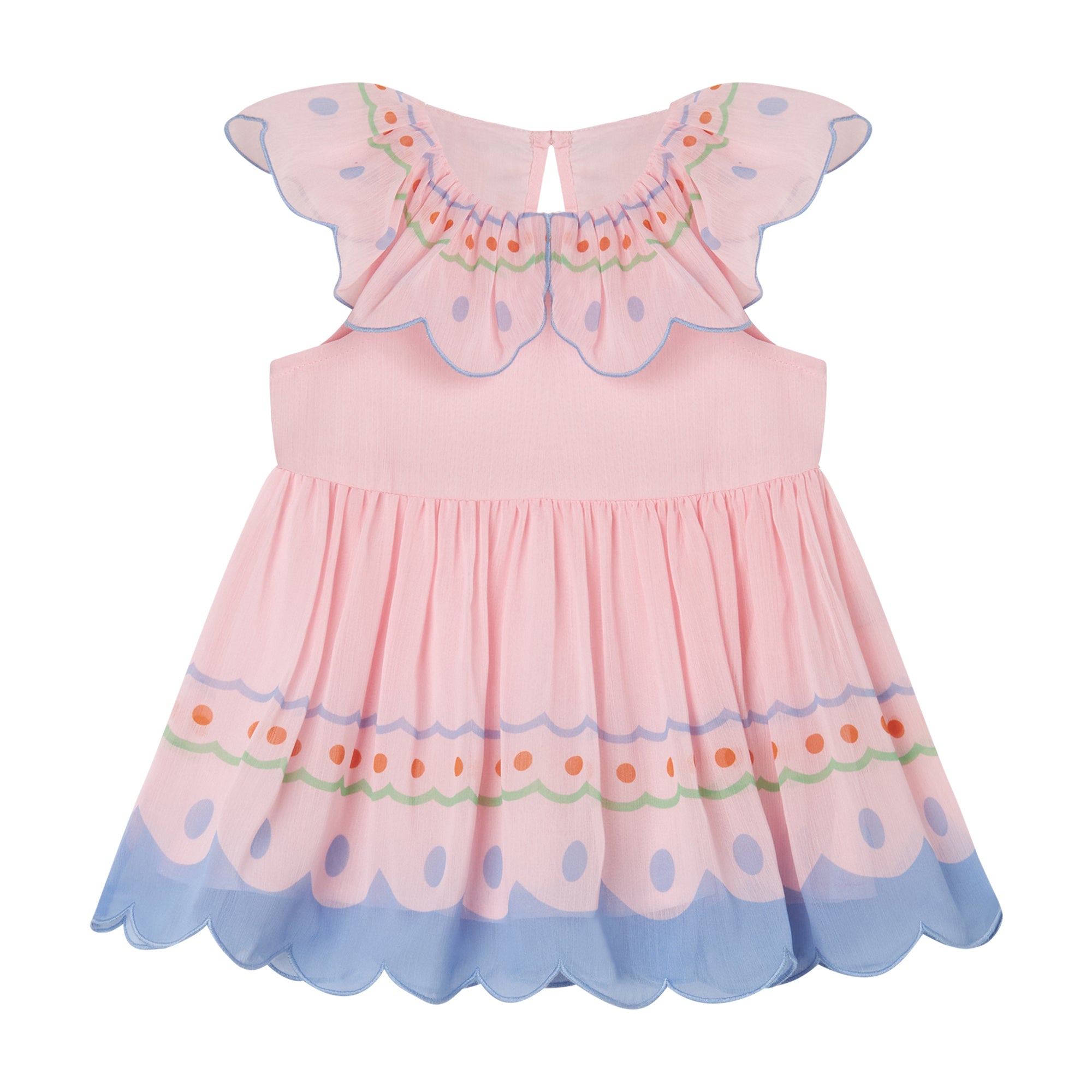 Baby Girls Rose Ruffled Dress