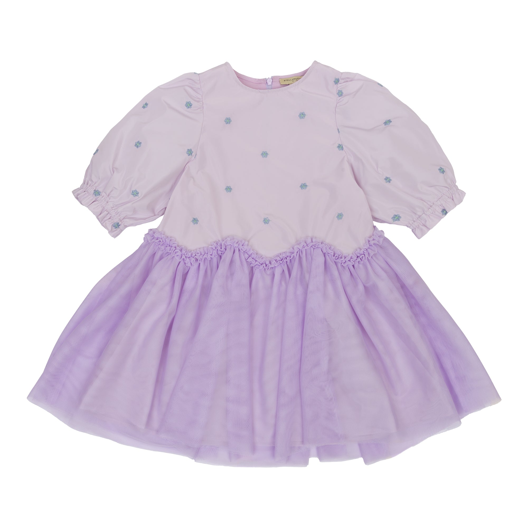 Girls Purple Floral Princess Dress