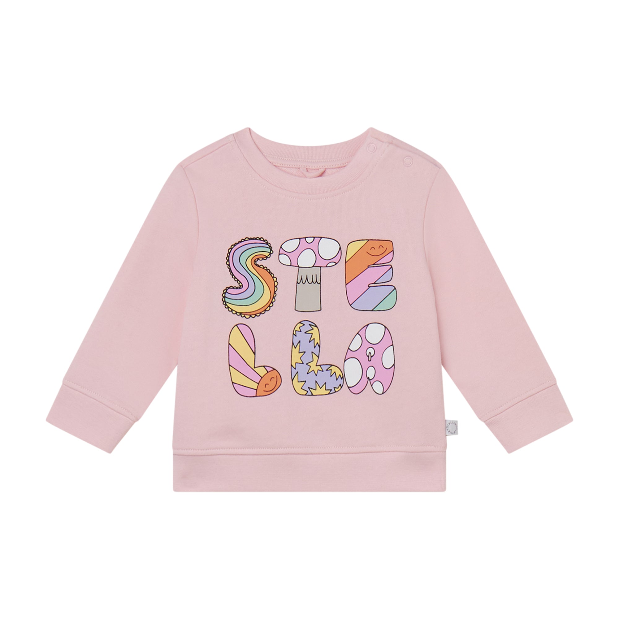 Baby Girls Rose Logo Cotton Sweatshirt