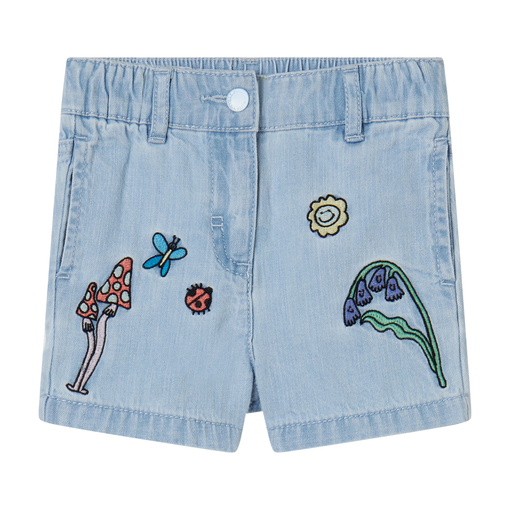 Baby Girls Light Blue Denim Shorts