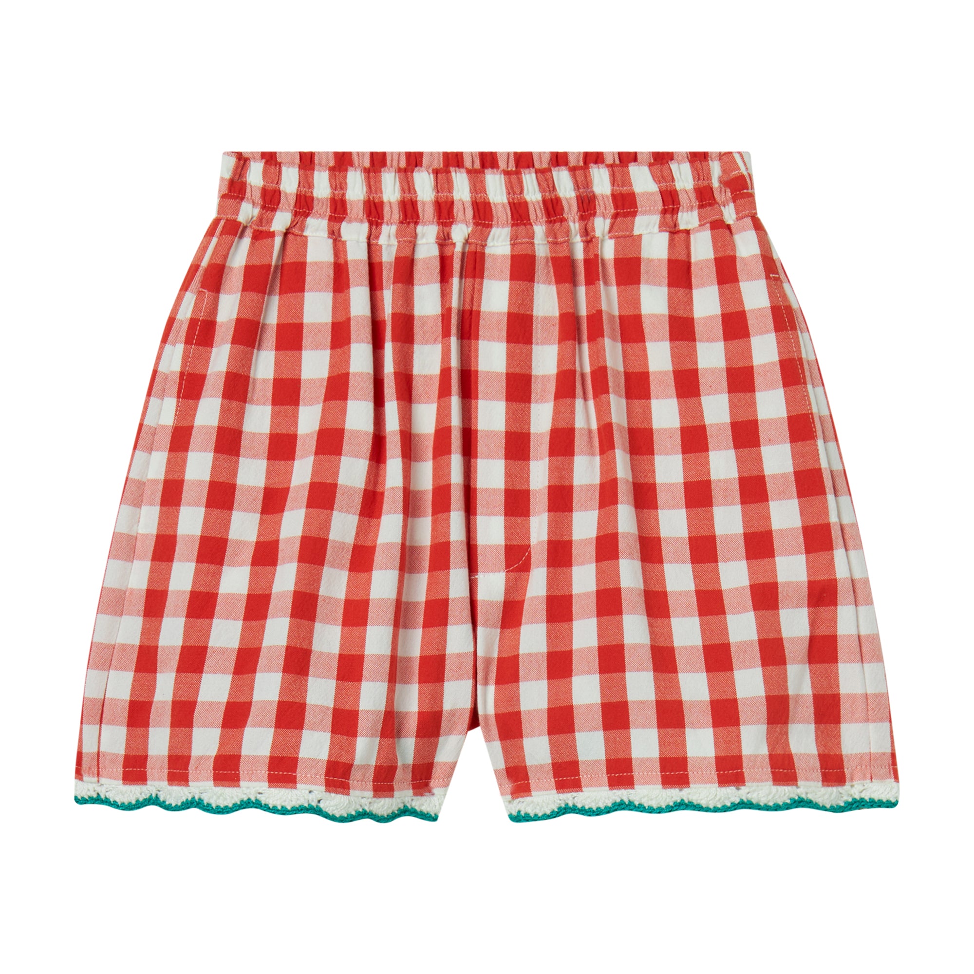 Girls Red Countryside Style Strawberry Shorts