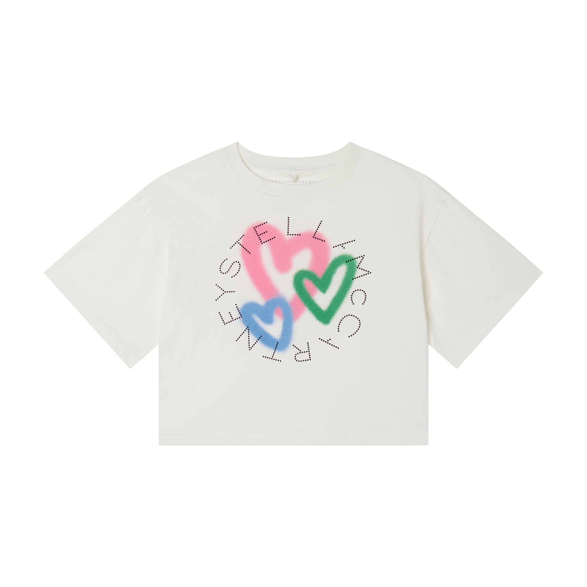 Girls Ivory Logo Cotton T-Shirt