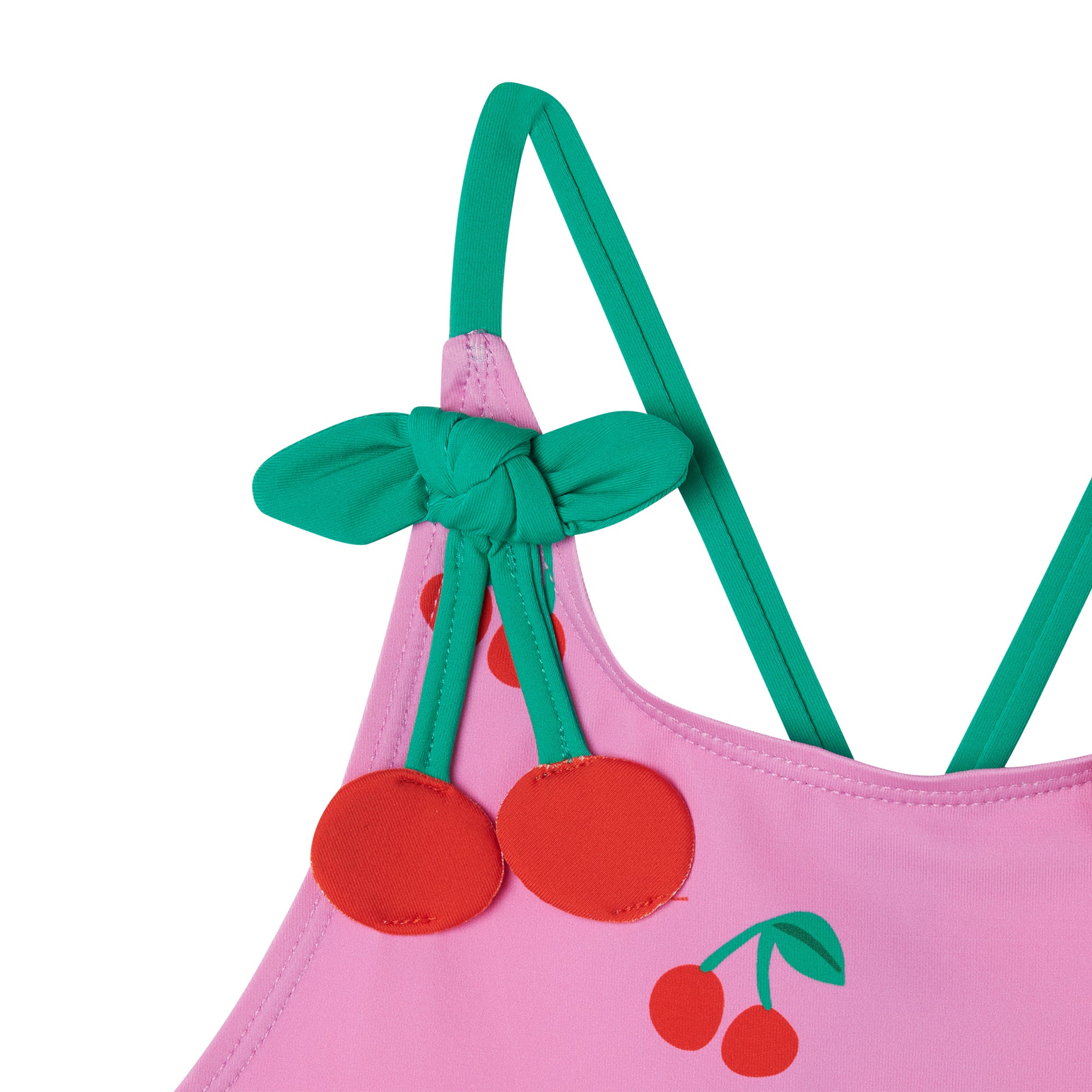 Girls Pink Cherry Swimsuit