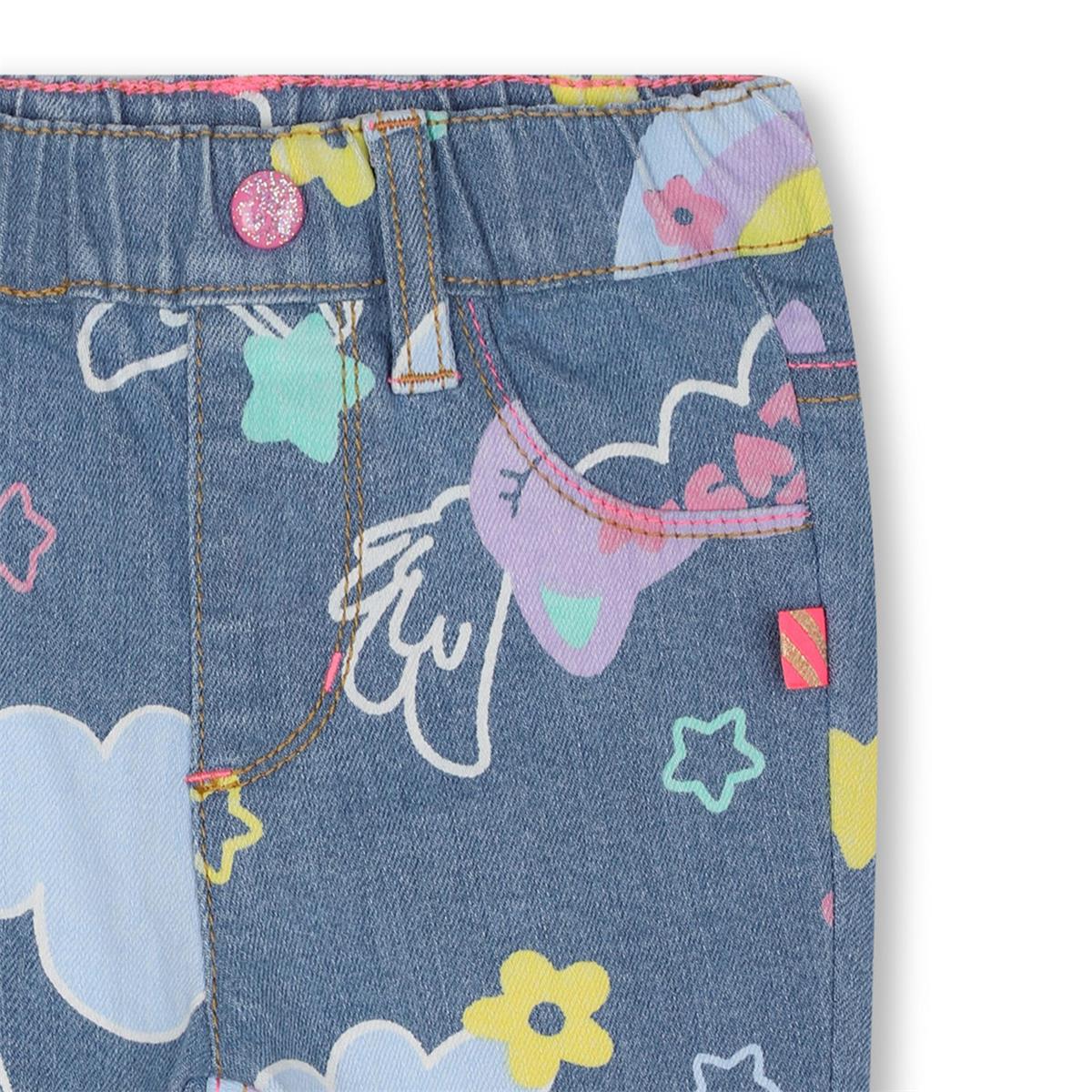 Baby Girls Blue Denim Trousers