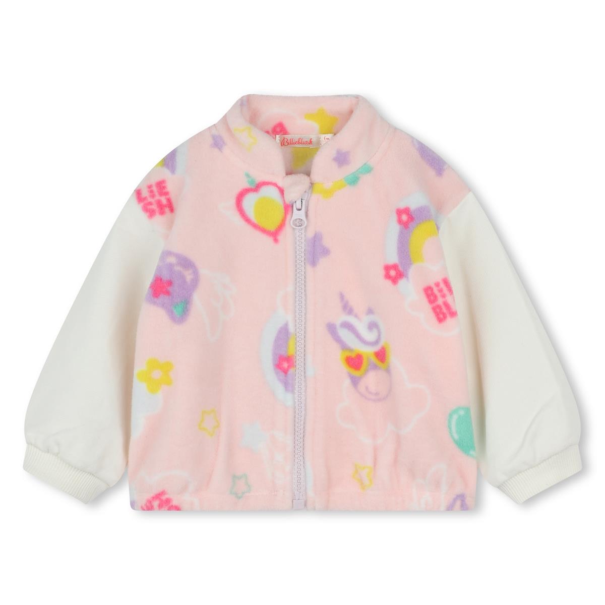 Baby Girls Pink Zip-Up Top