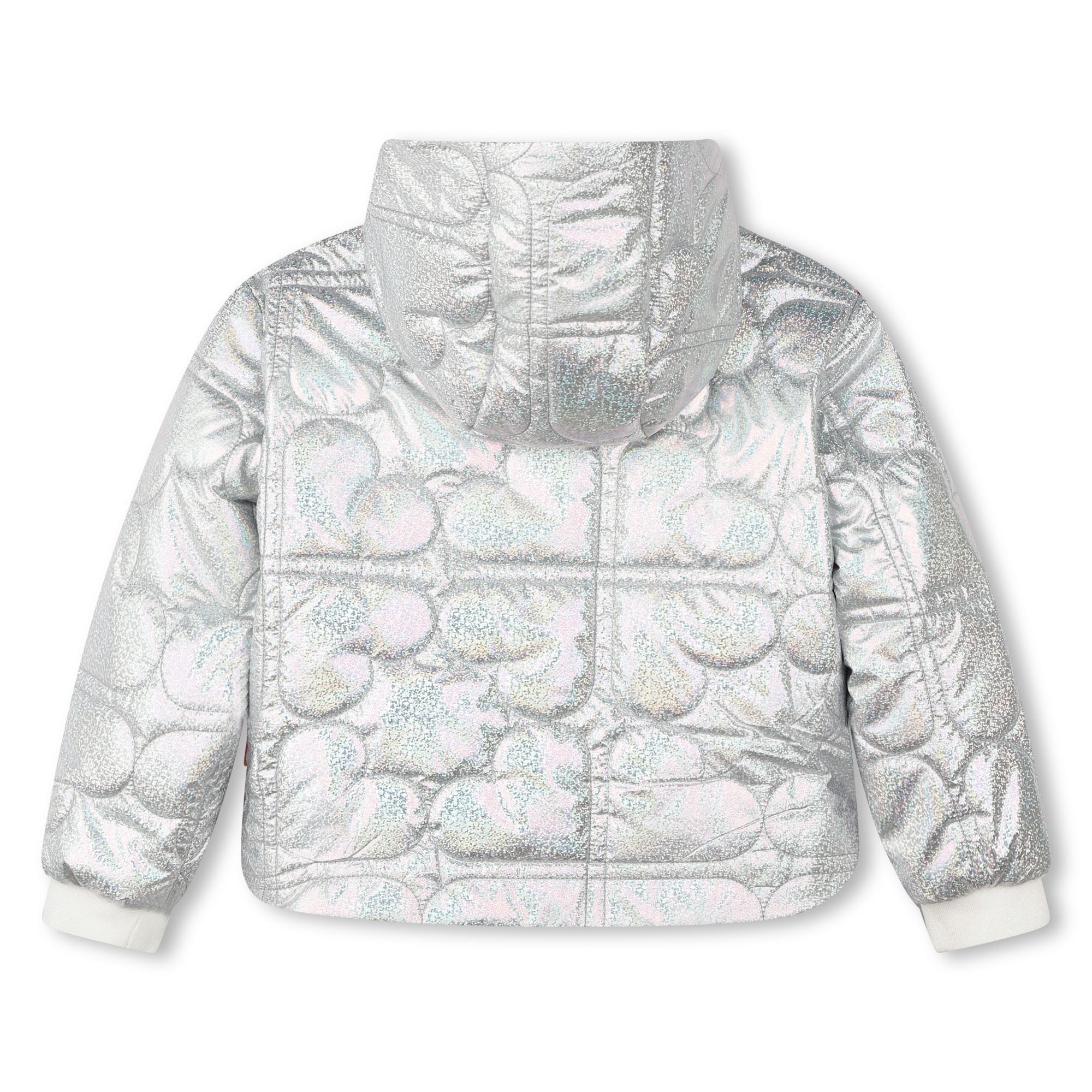 Girls Silver Padded Jacket