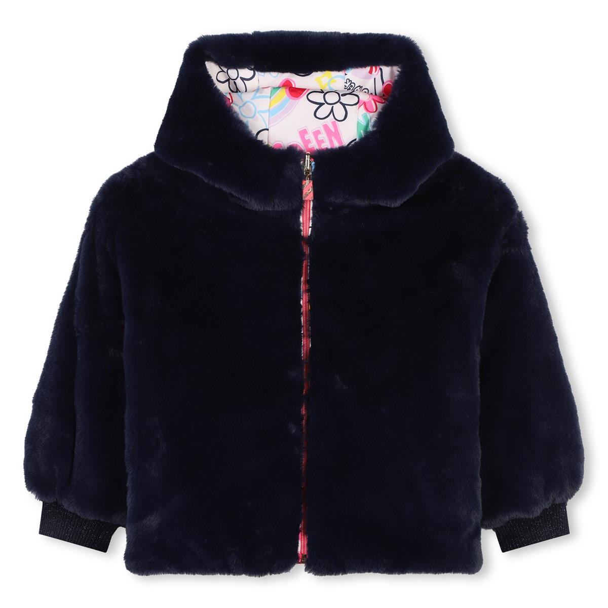 Girls Rose Printed Padded Jacket