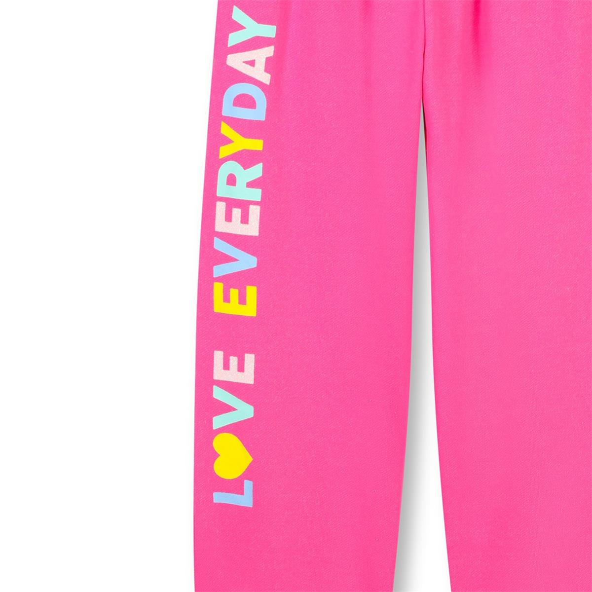 Girls Pink Logo Trousers