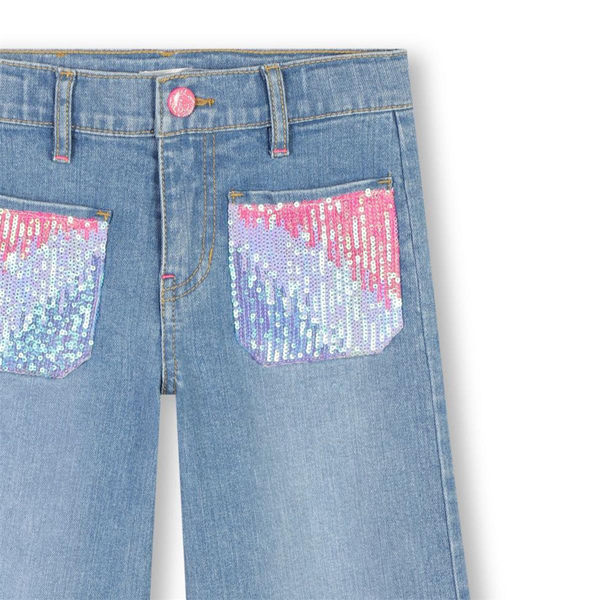 Girls Blue Denim Trousers